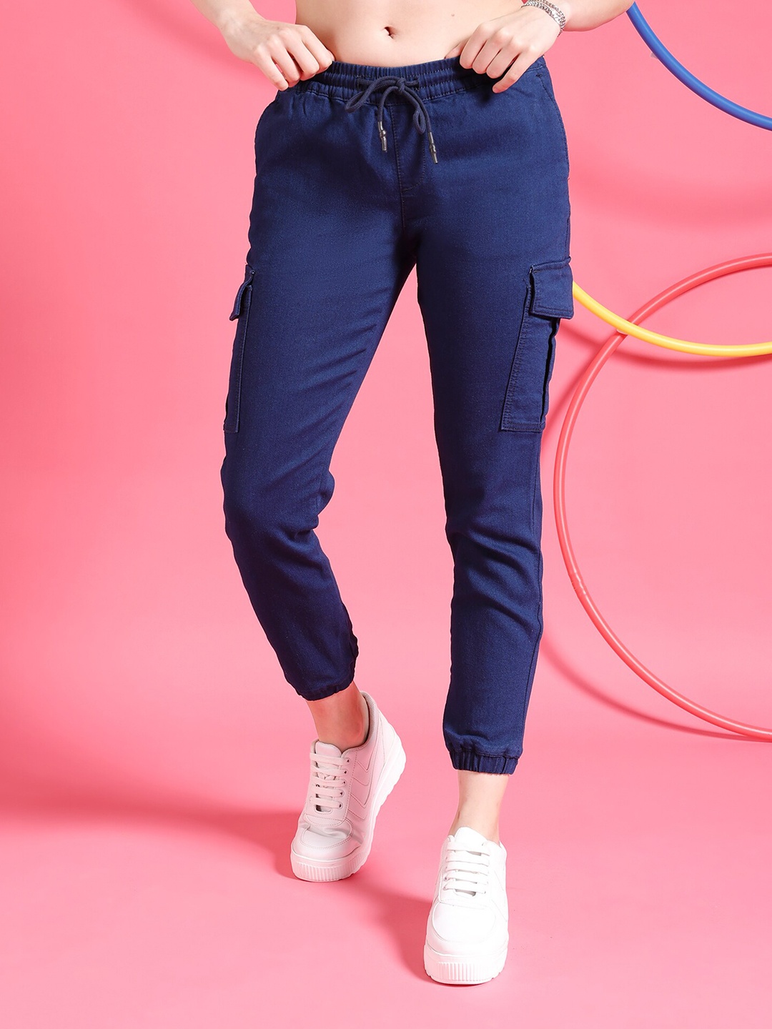 Freehand by The Indian Garage Co Women Clean Look Stretchable Cargo Jogger Jeans, Blue
Freehand by The Indian Garage Co Women Clean Look Stretchable Cargo Jogger Jeans, Blue