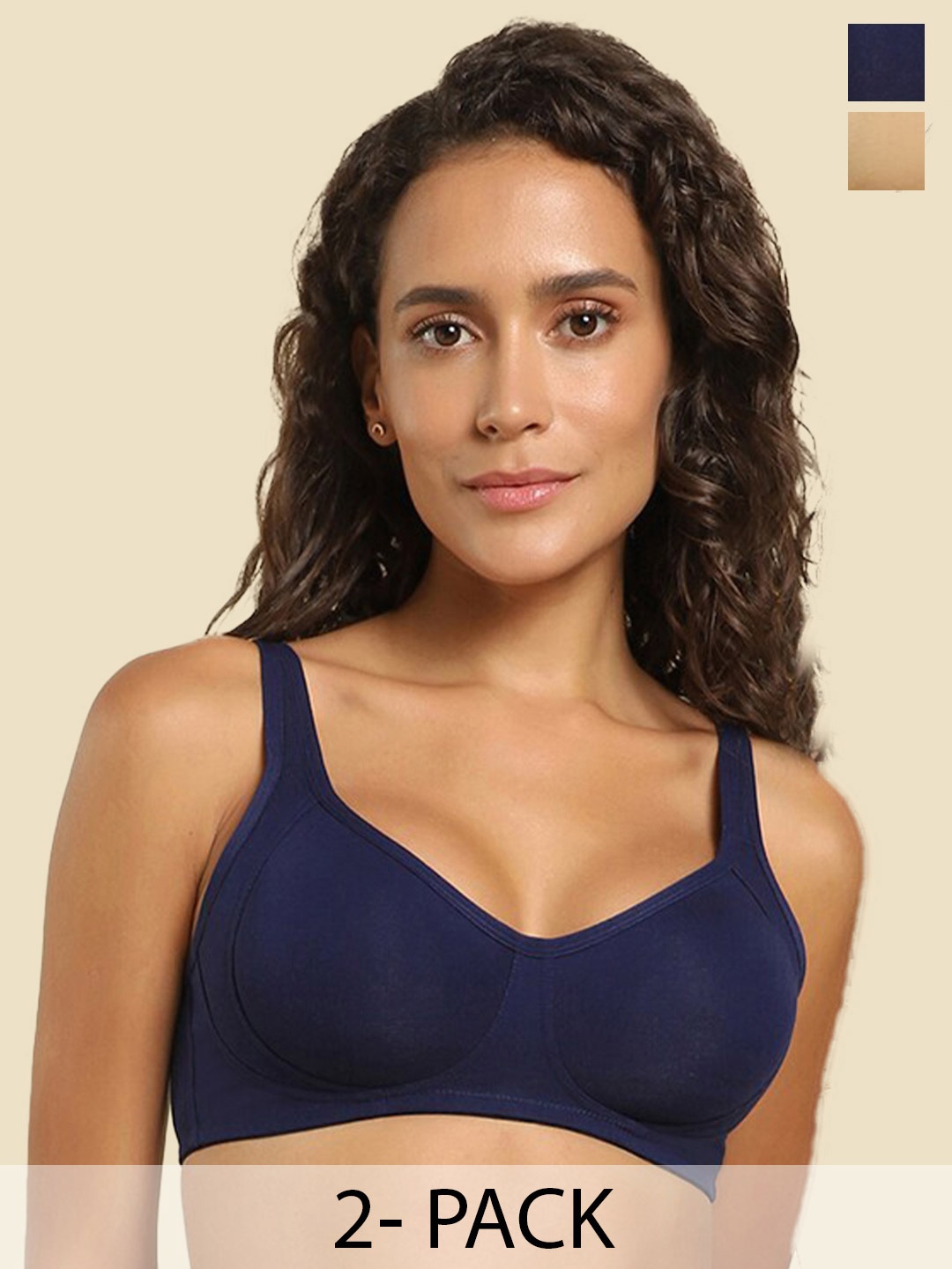 Van Heusen Pack of 2 Full Coverage Cotton Everyday Bra with All Day Comfort, Navy blue
Van Heusen Pack of 2 Full Coverage Cotton Everyday Bra with All Day Comfort, Navy blue