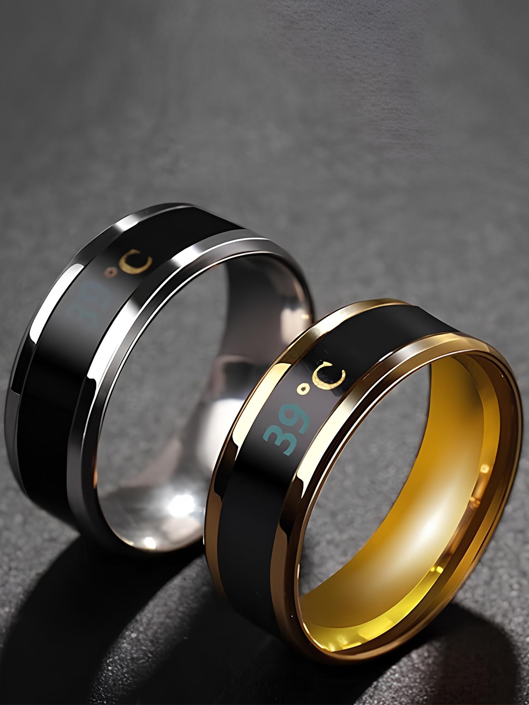 KARISHMA KREATIONS Set Of 4 Gold-Plated Stainless Steel Temperature Finger Rings
KARISHMA KREATIONS Set Of 4 Gold-Plated Stainless Steel Temperature Finger Rings