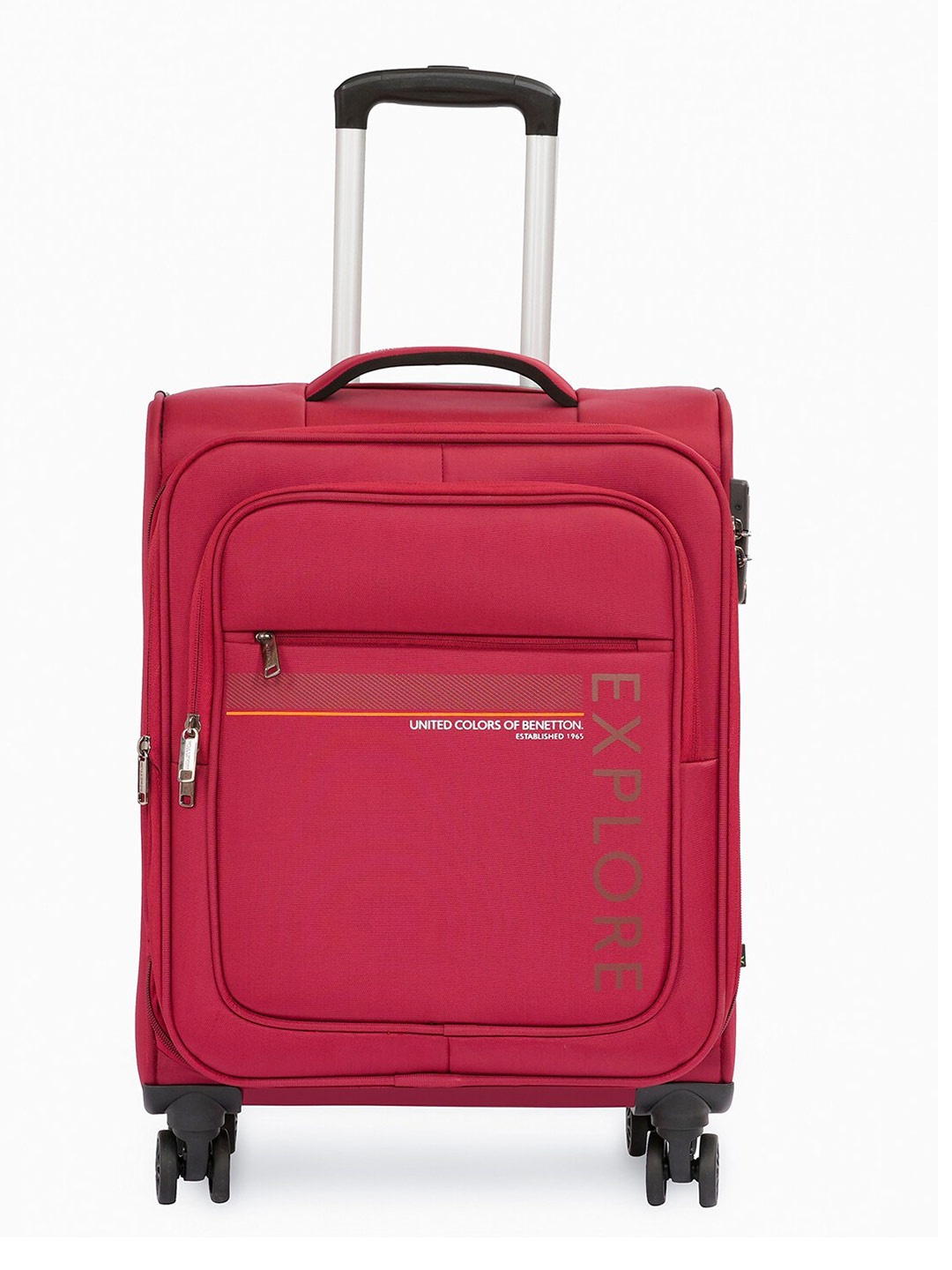 United Colors of Benetton Unisex Garret Printed Soft-Sided Cabin Trolley Bag 58cm, Pink
United Colors of Benetton Unisex Garret Printed Soft-Sided Cabin Trolley Bag 58cm, Pink