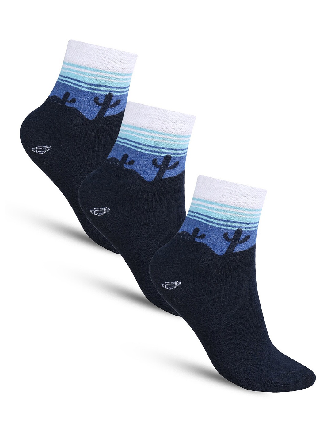 Dollar Socks Men Pack Of 3 Patterned Cotton Above Ankle-Length Socks, Navy blue
Dollar Socks Men Pack Of 3 Patterned Cotton Above Ankle-Length Socks, Navy blue