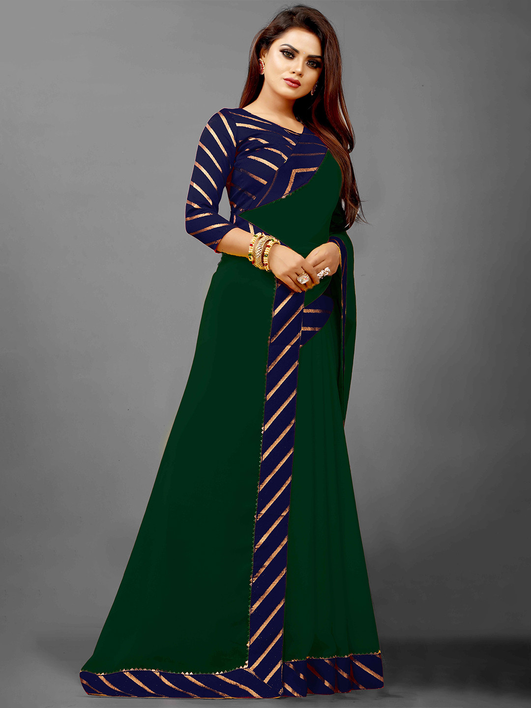 Flip The Style Woven Design Zari Pure Georgette Bhagalpuri Saree, Green
Flip The Style Woven Design Zari Pure Georgette Bhagalpuri Saree, Green