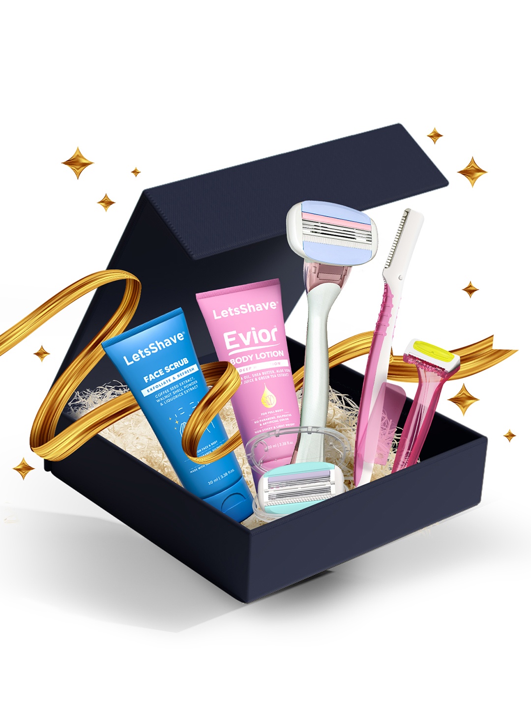 LetsShave Women Evior Face & Bikini Razor with 6 Blade Razor, Body Lotion & Face Scrub, Pink
LetsShave Women Evior Face & Bikini Razor with 6 Blade Razor, Body Lotion & Face Scrub, Pink
