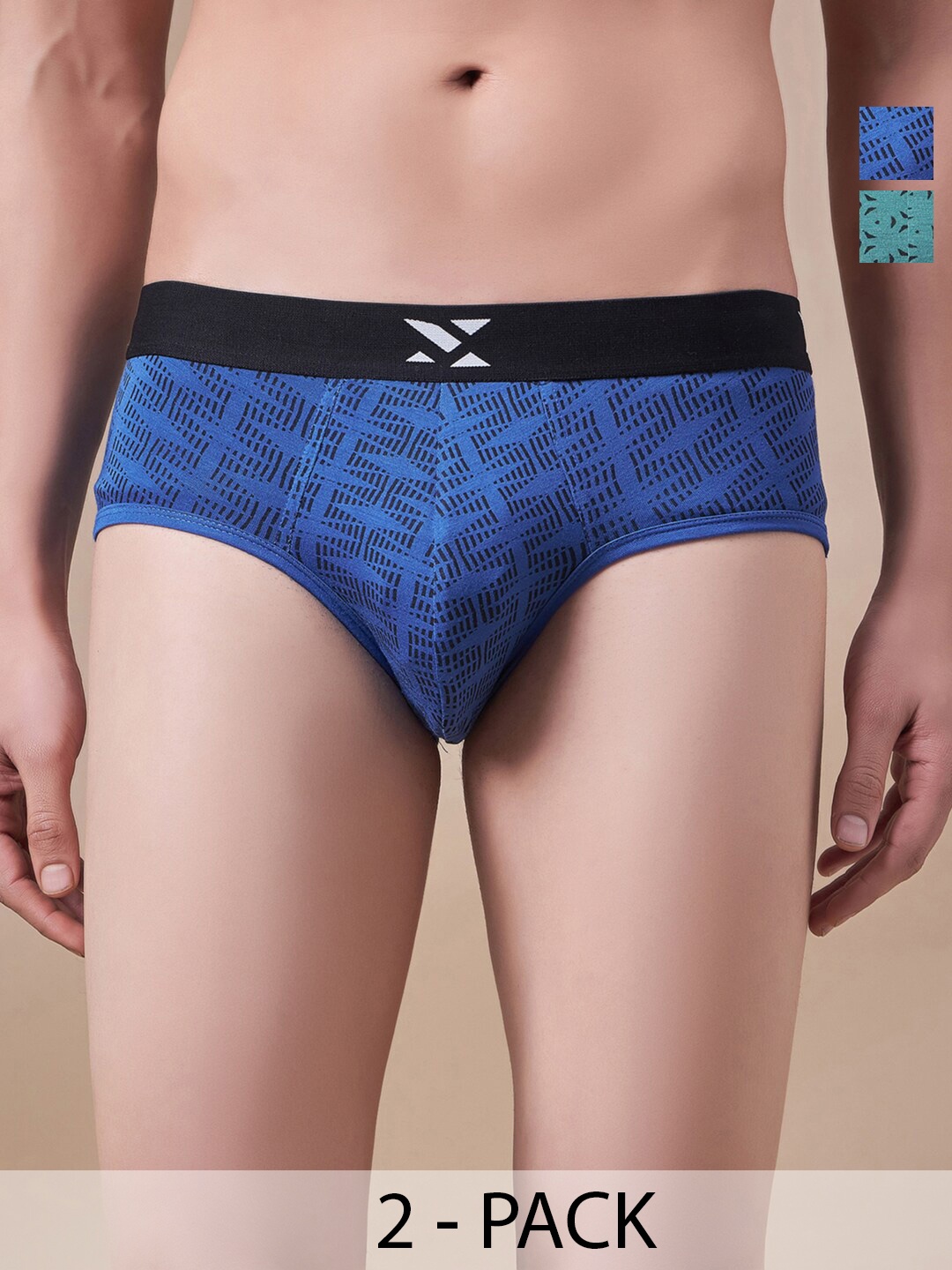 Masch Sports Pack Of 2 Mid -Rise Anti-Microbial Basic Briefs BRF-2-PRT-EI-BLU-ET-GRN, Blue
Masch Sports Pack Of 2 Mid -Rise Anti-Microbial Basic Briefs BRF-2-PRT-EI-BLU-ET-GRN, Blue