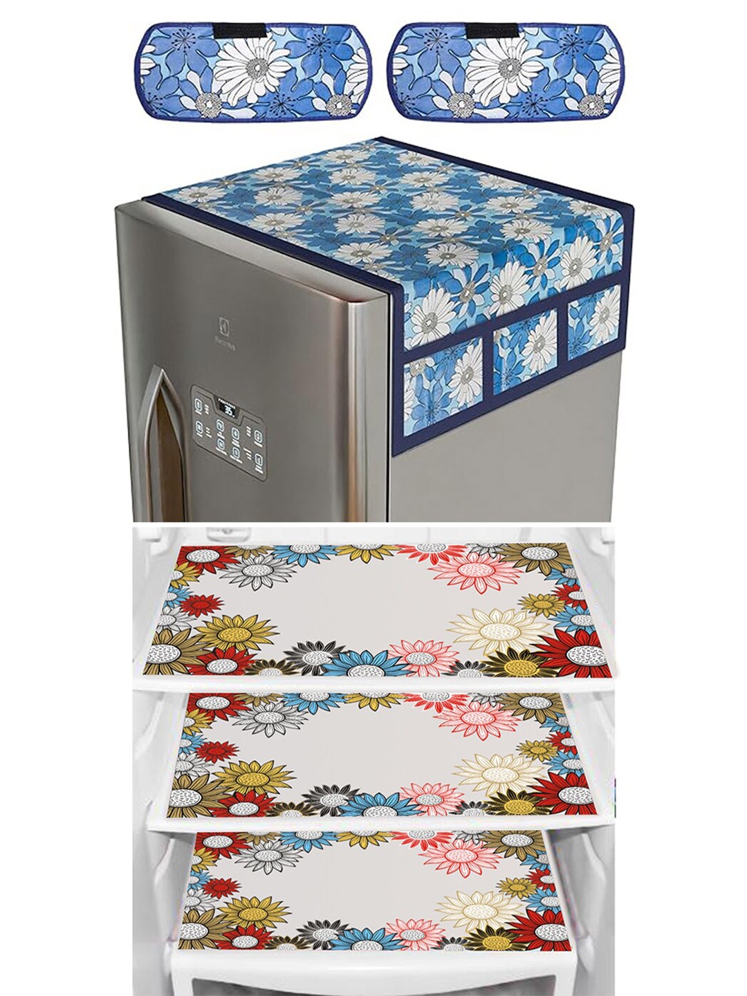 Dakshya Industries 6 Pieces Blue & White Floral Printed Refrigerator Covers
Dakshya Industries 6 Pieces Blue & White Floral Printed Refrigerator Covers