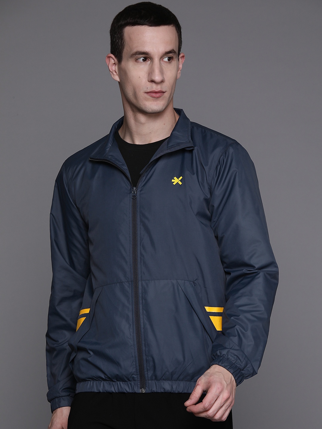 HRX by Hrithik Roshan Men Striped Stand Collar Lightweight Running Sporty Jacket, Navy blue
HRX by Hrithik Roshan Men Striped Stand Collar Lightweight Running Sporty Jacket, Navy blue