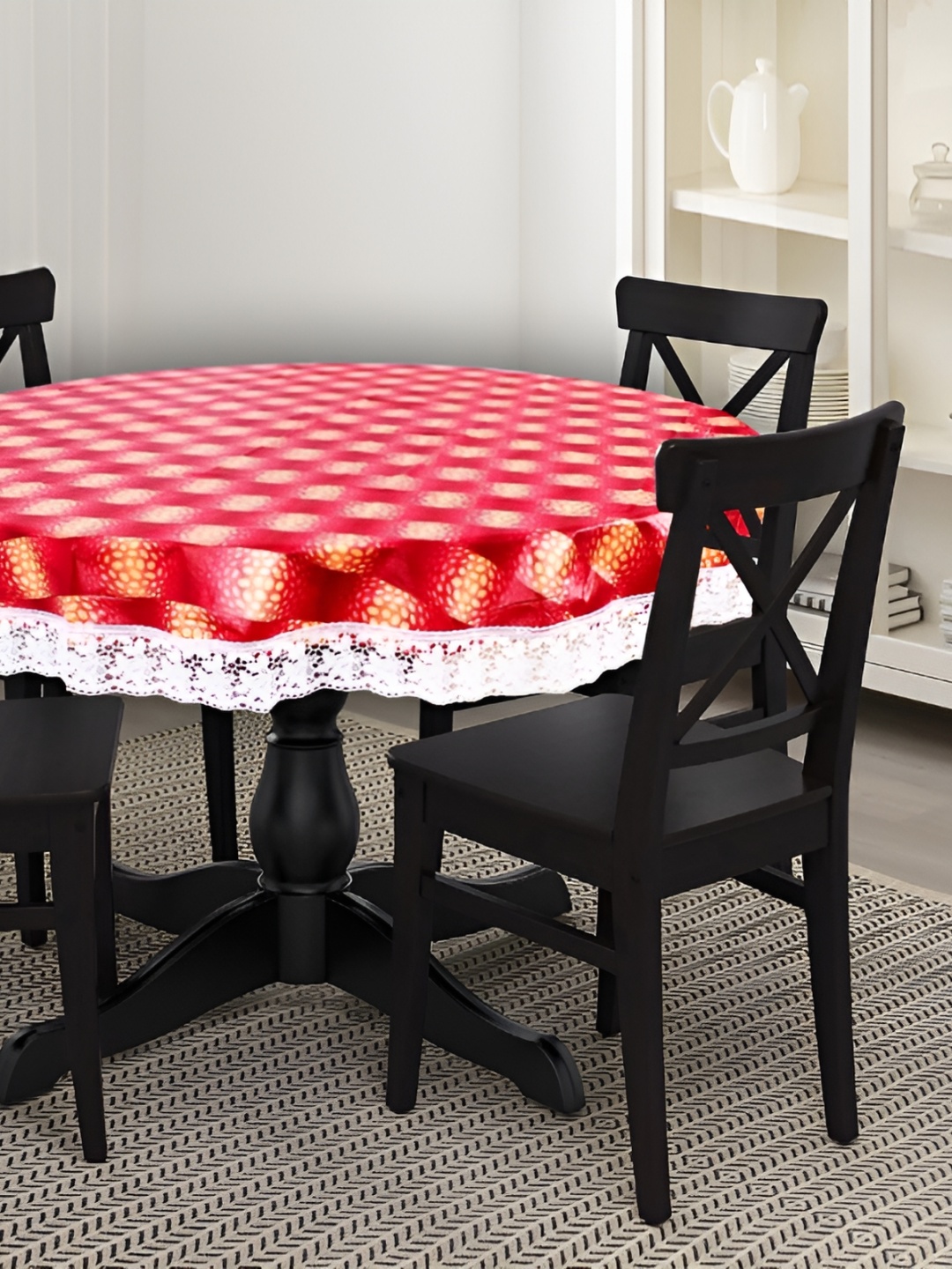 Stylista Red & Beige Geometric Printed Waterproof 2.28 m x 2.28 m Round Table Cover
Stylista Red & Beige Geometric Printed Waterproof 2.28 m x 2.28 m Round Table Cover