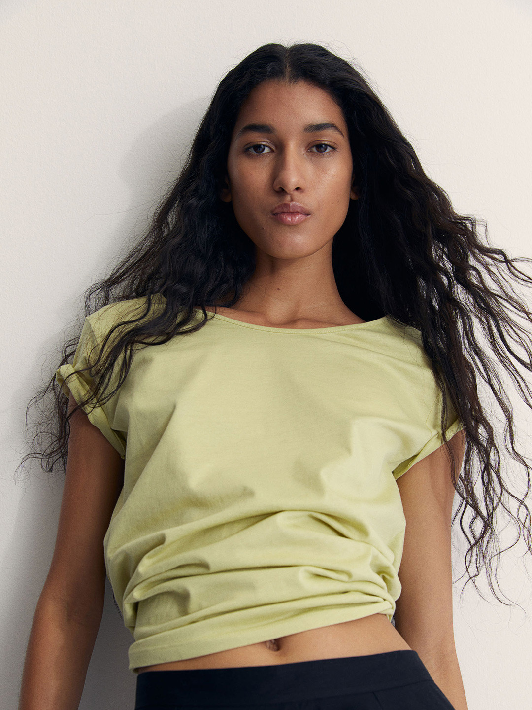 H&M Pure Cotton T-Shirt, Green 
H&M Pure Cotton T-Shirt, Green