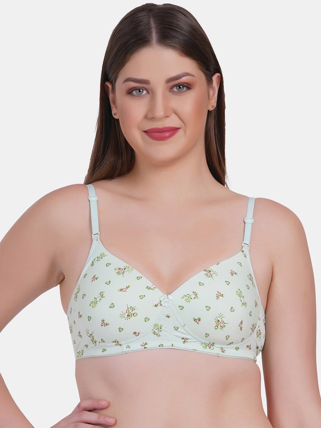 Reveira Floral Printed Full Coverage Lightly Padded Dry Fit Everyday Bra - All Day Comfort, Green
Reveira Floral Printed Full Coverage Lightly Padded Dry Fit Everyday Bra - All Day Comfort, Green