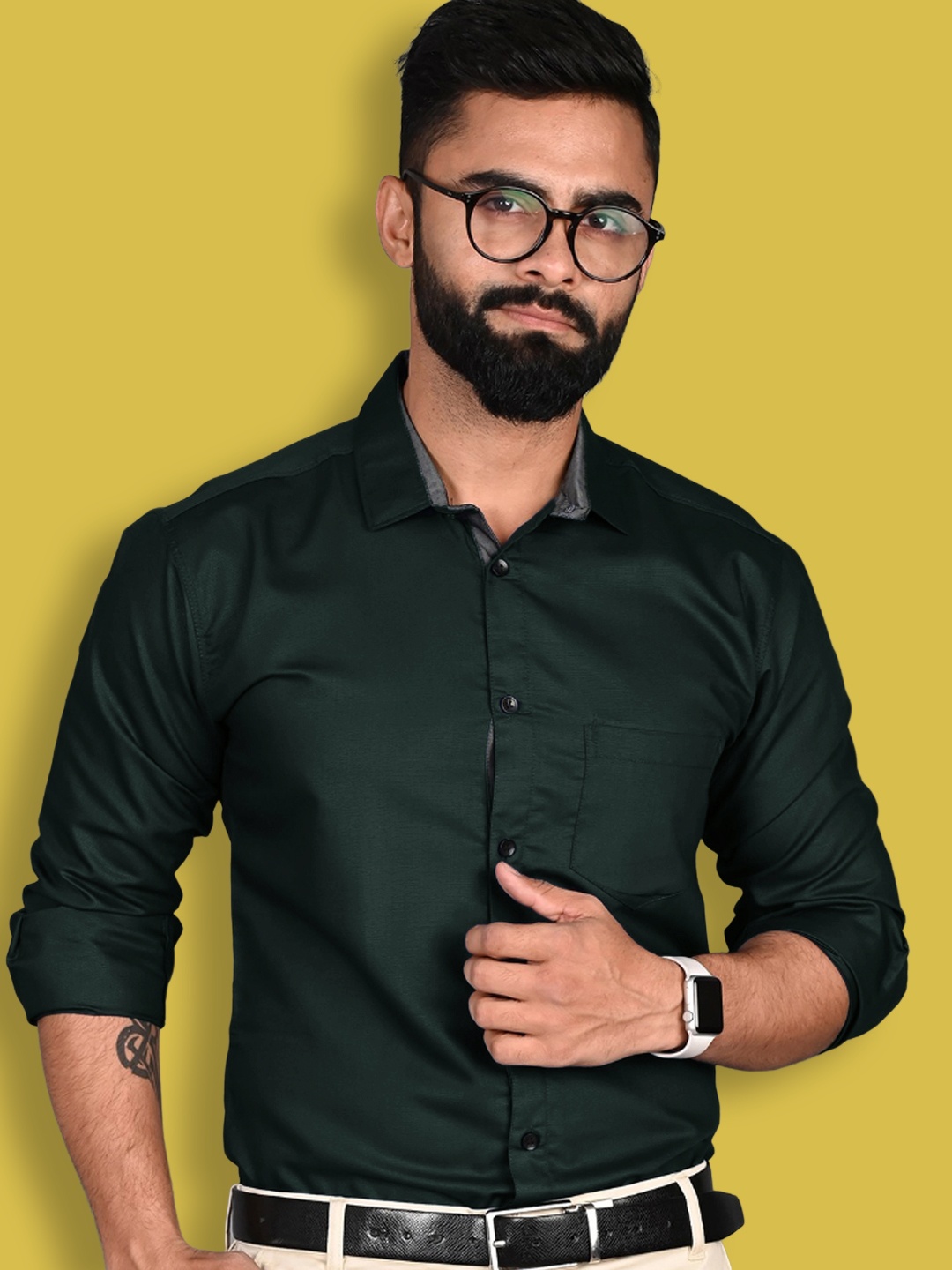 1 Stop Fashion Standard Slim Fit Spread Collar Long Sleeves Cotton Formal Shirt, Olive
1 Stop Fashion Standard Slim Fit Spread Collar Long Sleeves Cotton Formal Shirt, Olive