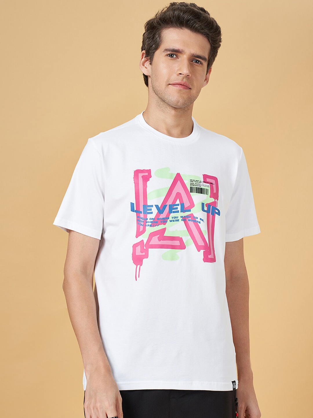 Street 808 by Pantaloons Round Neck Short Sleeves Typography Printed Cotton T-shirt, White
Street 808 by Pantaloons Round Neck Short Sleeves Typography Printed Cotton T-shirt, White
