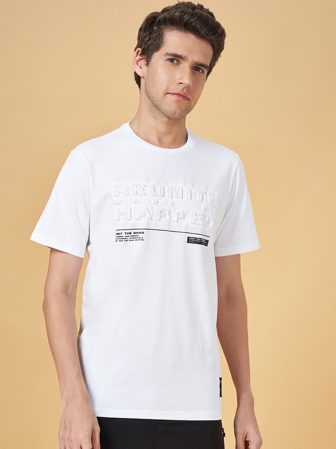 Street 808 by Pantaloons Round Neck Short Sleeves Typography Printed Cotton T-shirt, White
Street 808 by Pantaloons Round Neck Short Sleeves Typography Printed Cotton T-shirt, White