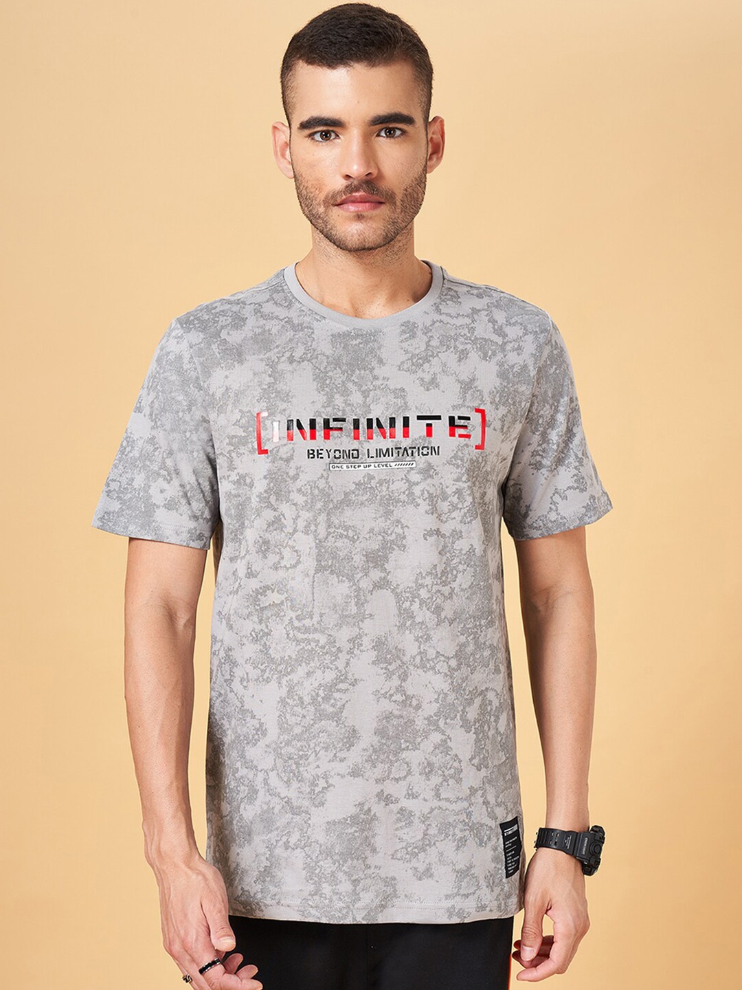 Street 808 by Pantaloons Round Neck Short Sleeves Typography Printed Cotton T-shirt, Grey
Street 808 by Pantaloons Round Neck Short Sleeves Typography Printed Cotton T-shirt, Grey
