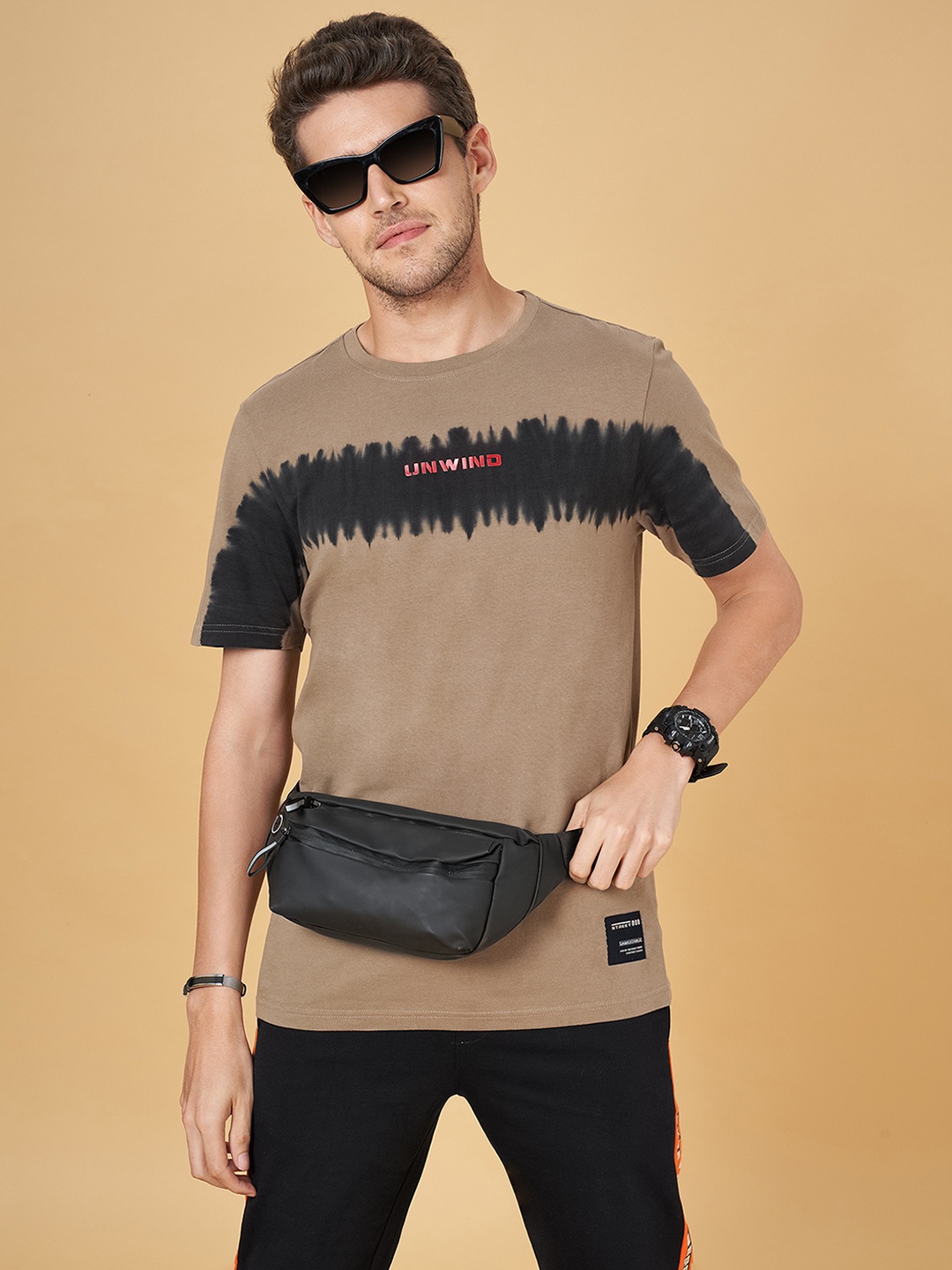 Street 808 by Pantaloons Round Neck Short Sleeves Typography Printed Cotton T-shirt, Beige
Street 808 by Pantaloons Round Neck Short Sleeves Typography Printed Cotton T-shirt, Beige