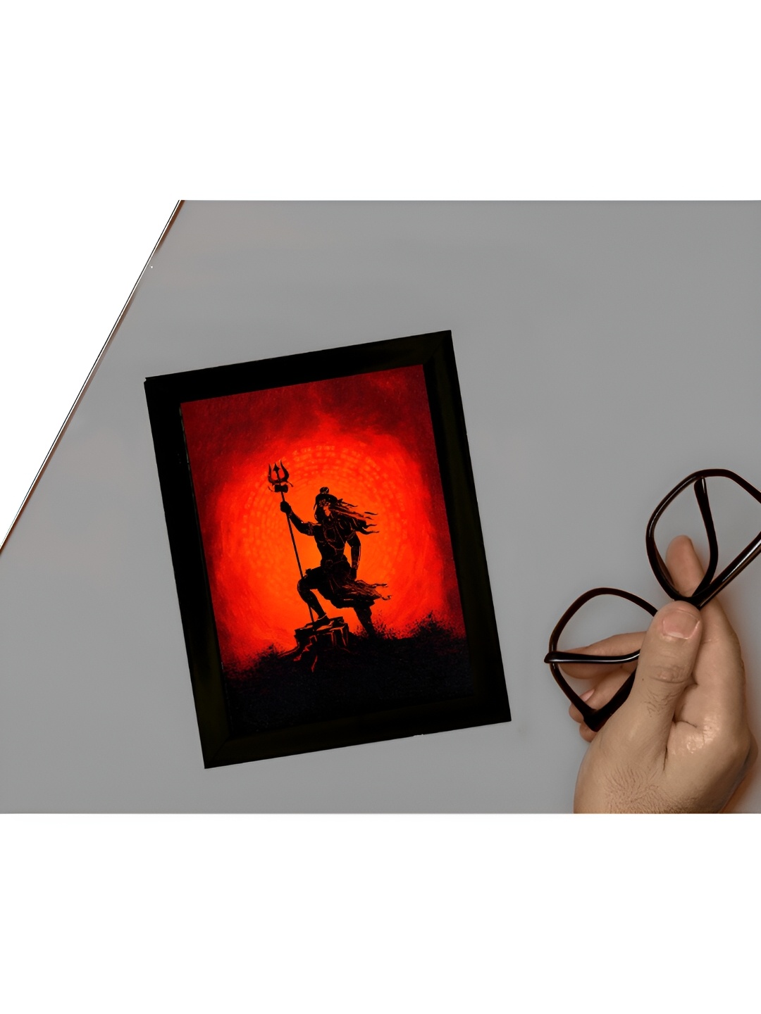 2Mech Orange & Black Lord Shiva Photo Frames