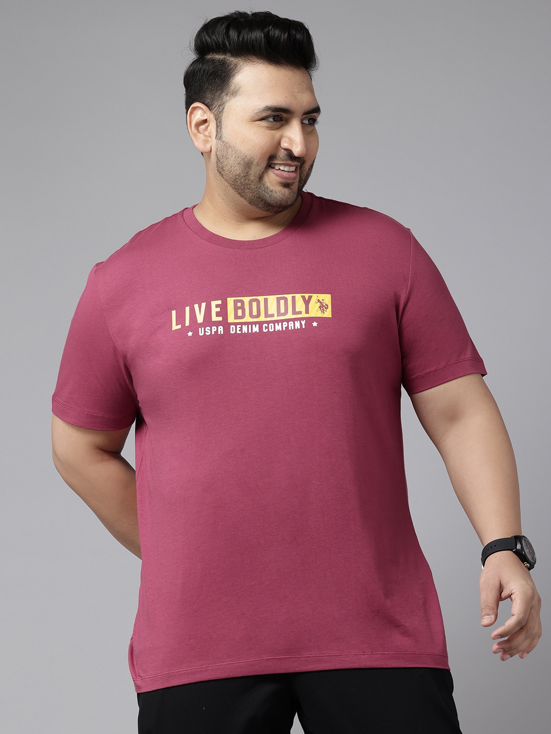 U.S. Polo Assn. Denim Co. Plus Size Printed Pure Cotton Slim Fit T-shirt, Maroon
U.S. Polo Assn. Denim Co. Plus Size Printed Pure Cotton Slim Fit T-shirt, Maroon