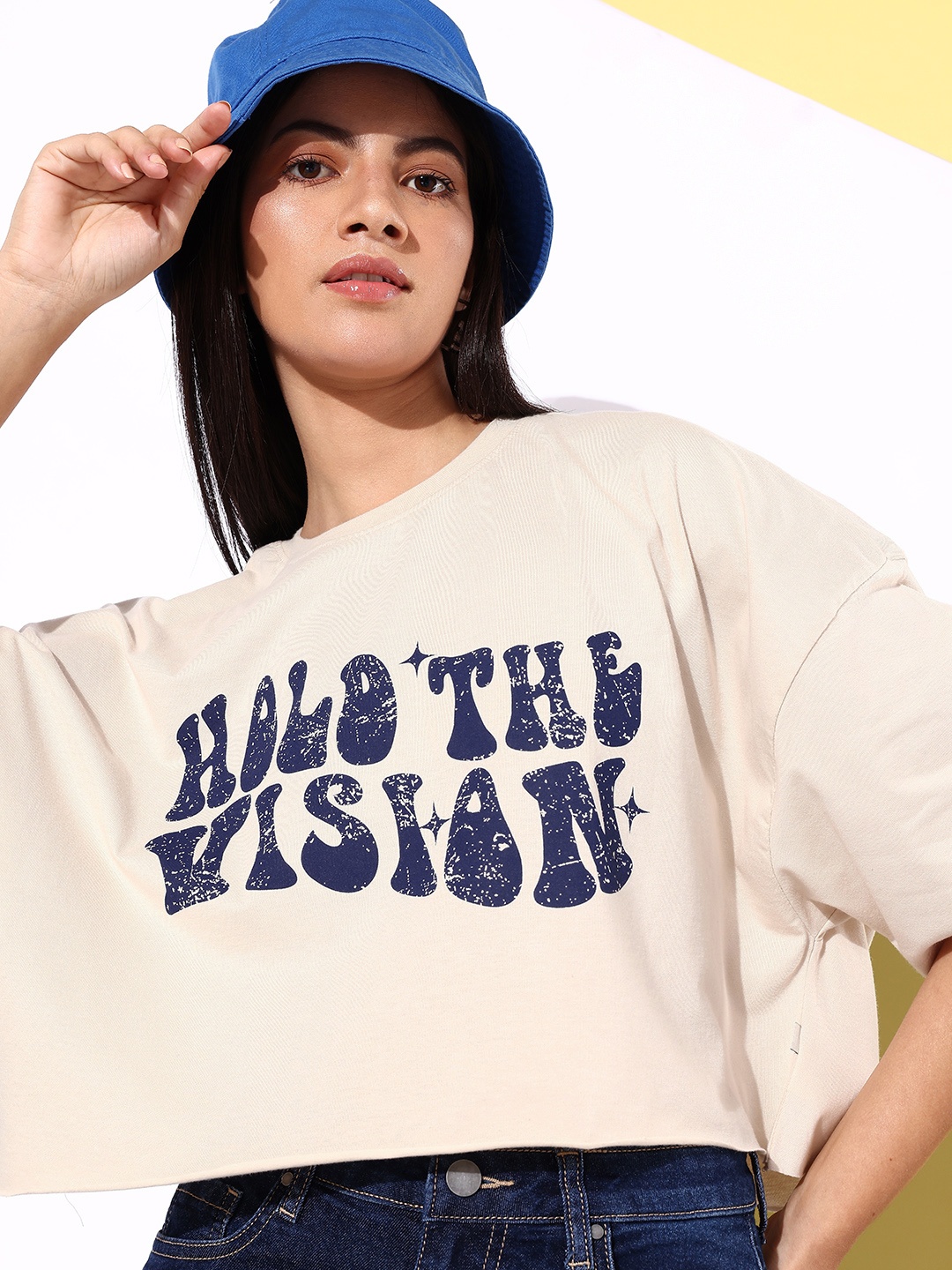 The Roadster Life Co. Typography Printed Drop-Shoulder Sleeves Oversized T-shirt, Beige
The Roadster Life Co. Typography Printed Drop-Shoulder Sleeves Oversized T-shirt, Beige