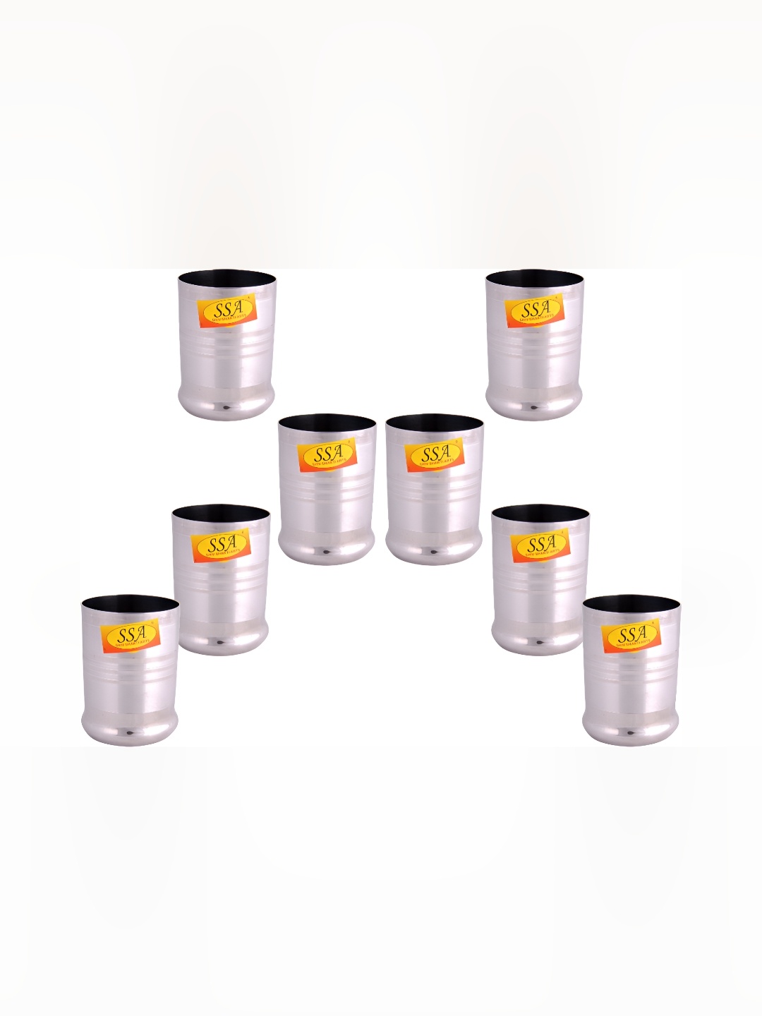 Shivshakti Arts 8 Pieces Stainless Steel Hammered Easy To Clean Water Glasses 325ML Each, Silver
Shivshakti Arts 8 Pieces Stainless Steel Hammered Easy To Clean Water Glasses 325ML Each, Silver