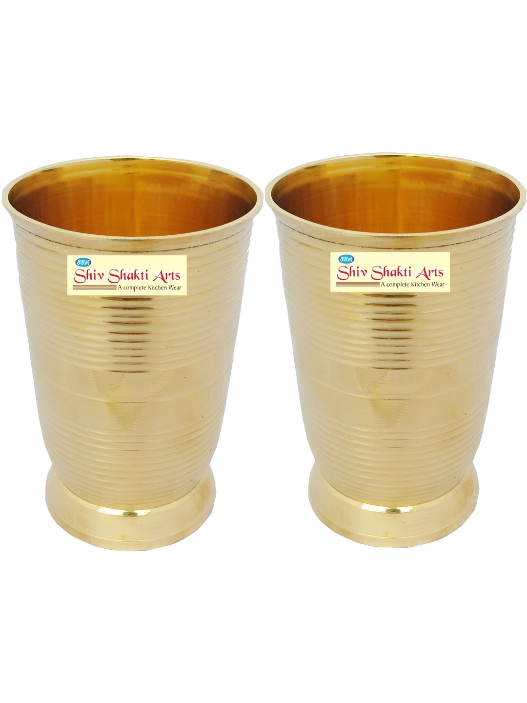 Shivshakti Arts Gold Toned 2 Pieces Easy to Clean Brass Water or Juice Glass 250 ml
Shivshakti Arts Gold Toned 2 Pieces Easy to Clean Brass Water or Juice Glass 250 ml