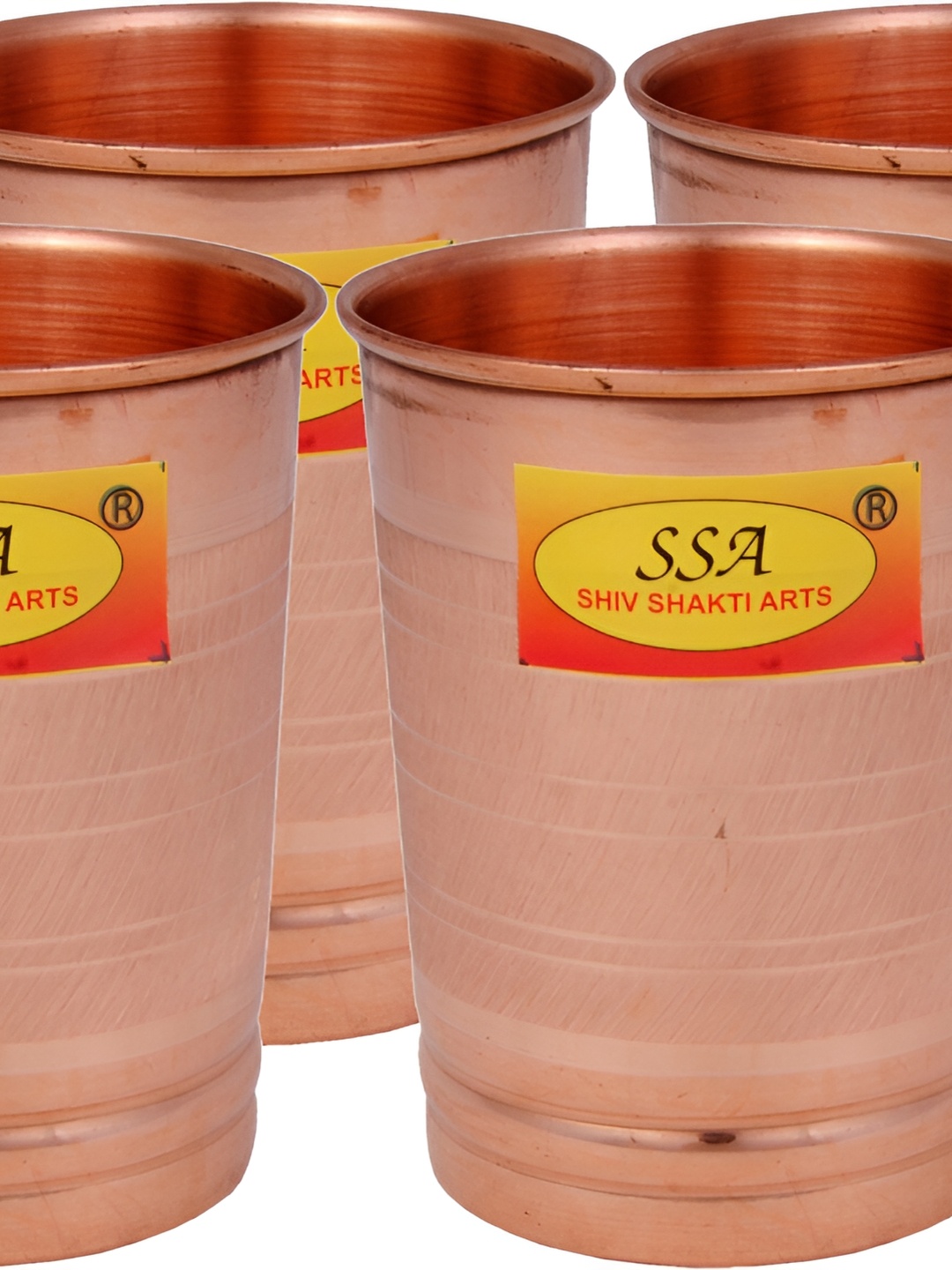 Shivshakti Arts Copper Toned 4 Pieces Easy to Clean Copper Water or Juice Glass 300ml
Shivshakti Arts Copper Toned 4 Pieces Easy to Clean Copper Water or Juice Glass 300ml