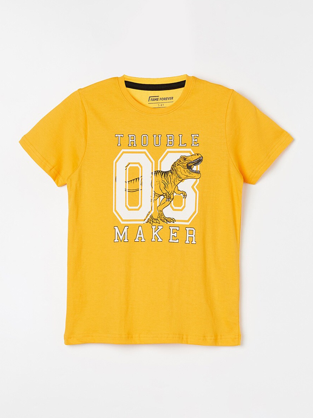 Fame Forever by Lifestyle Boys Round Neck Short Sleeves Casual Raw Edge T-shirt, Mustard
Fame Forever by Lifestyle Boys Round Neck Short Sleeves Casual Raw Edge T-shirt, Mustard