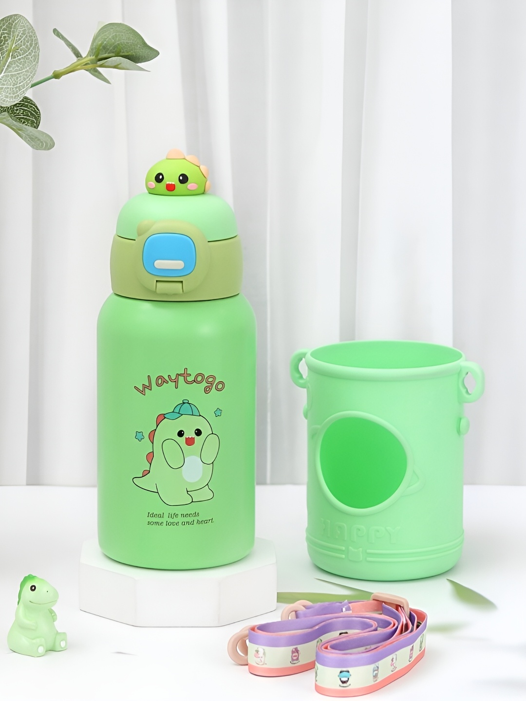 Yellow Bee Green Stainless Steel Water Bottle With Bottle Cover & Shoulder Strap 500 ML
Yellow Bee Green Stainless Steel Water Bottle With Bottle Cover & Shoulder Strap 500 ML