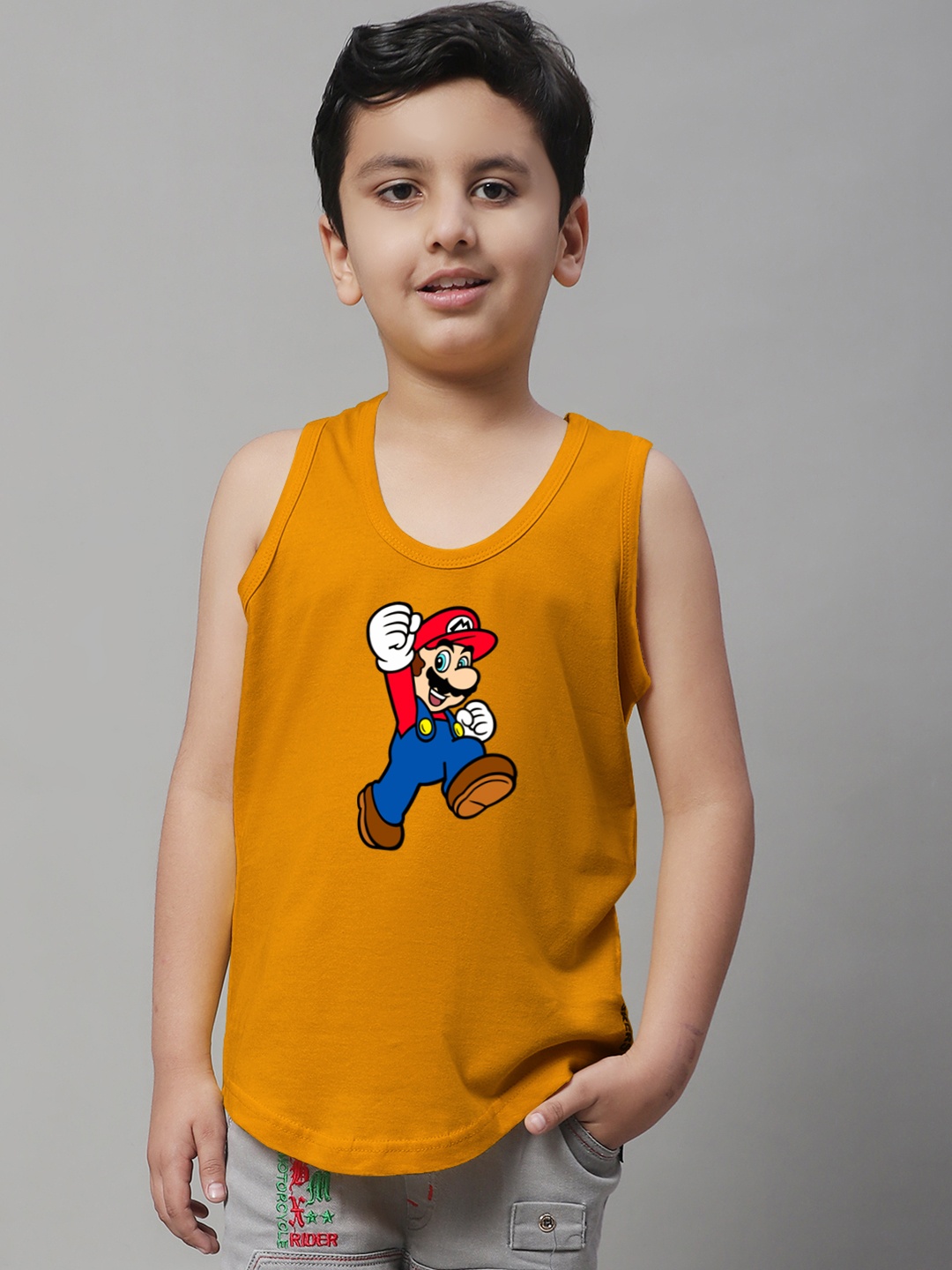 Friskers Boys Super Mario Printed Pure Cotton Innerwear Vest KDC589-26 -2-3Y, Mustard
Friskers Boys Super Mario Printed Pure Cotton Innerwear Vest KDC589-26 -2-3Y, Mustard