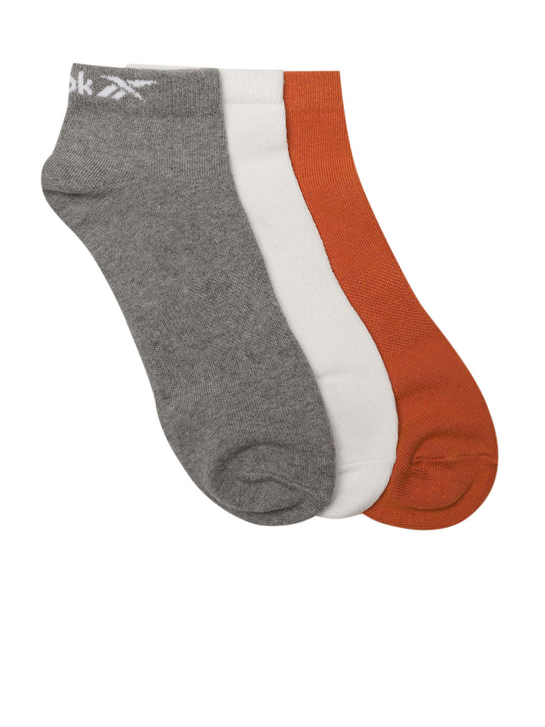 Reebok Unisex Pack of 3 Printed Ankle-Length Rbk Core Lowcut Socks, Grey 
Reebok Unisex Pack of 3 Printed Ankle-Length Rbk Core Lowcut Socks, Grey