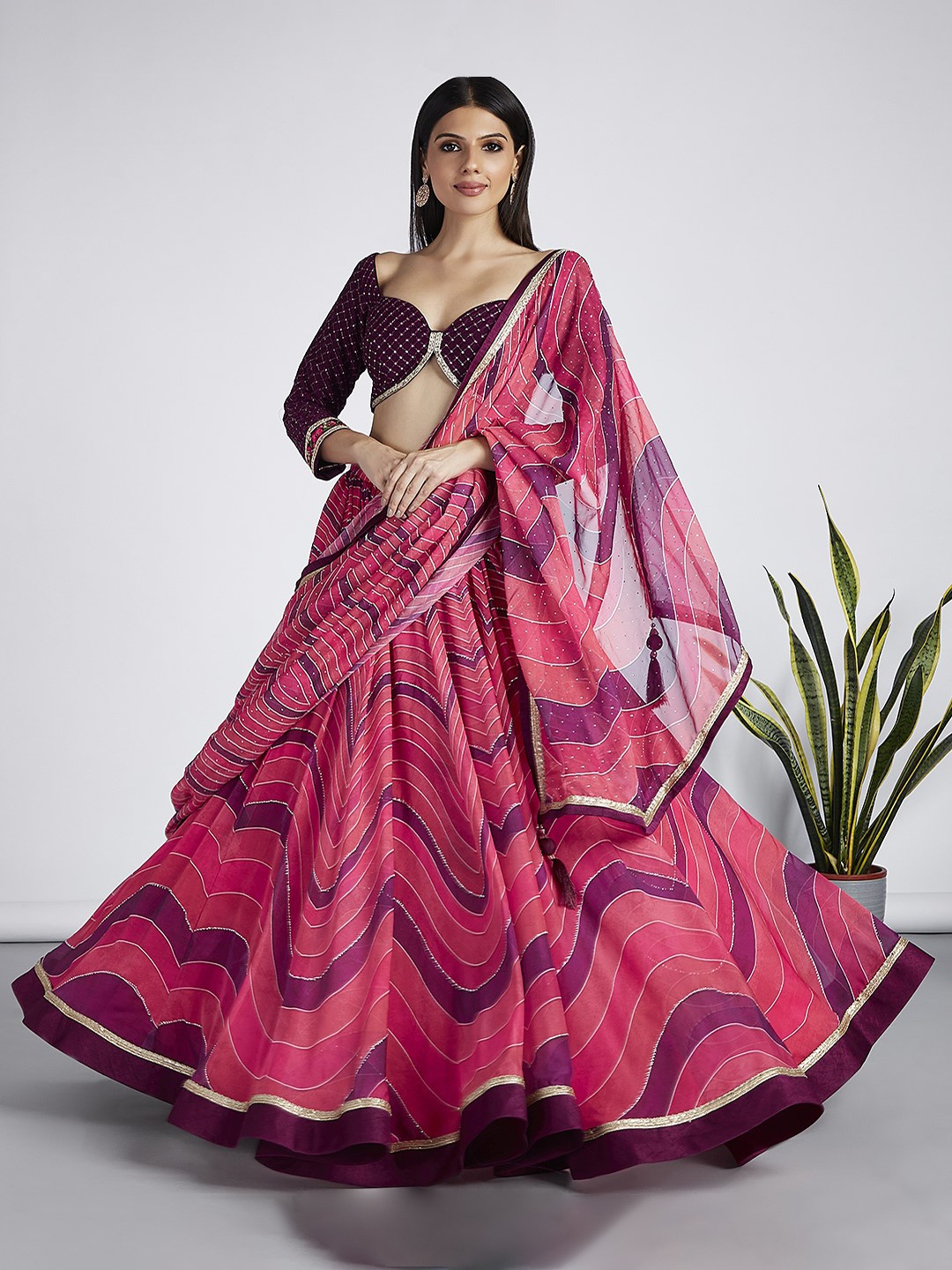panchhi Embroidered Siroski Stone Semi-Stitched Lehenga & Unstitched Blouse With Dupatta, Rose
panchhi Embroidered Siroski Stone Semi-Stitched Lehenga & Unstitched Blouse With Dupatta, Rose