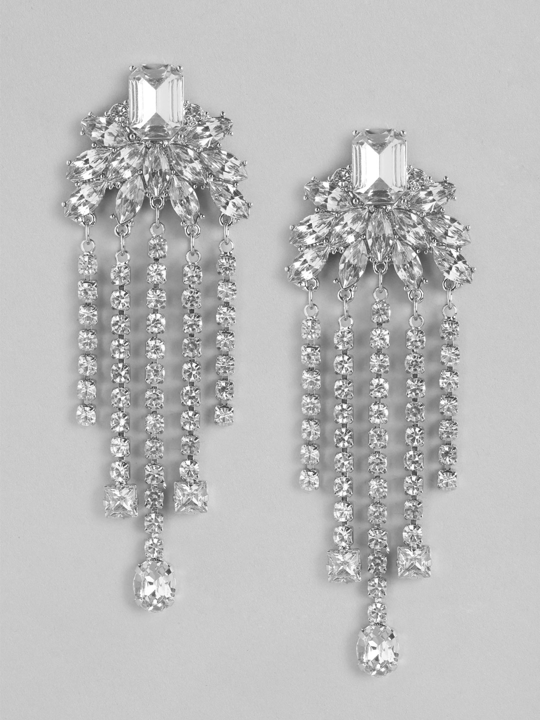 Forever New Signature Delta Statement Stone Silver-Plated Contemporary Drop Earrings
Forever New Signature Delta Statement Stone Silver-Plated Contemporary Drop Earrings