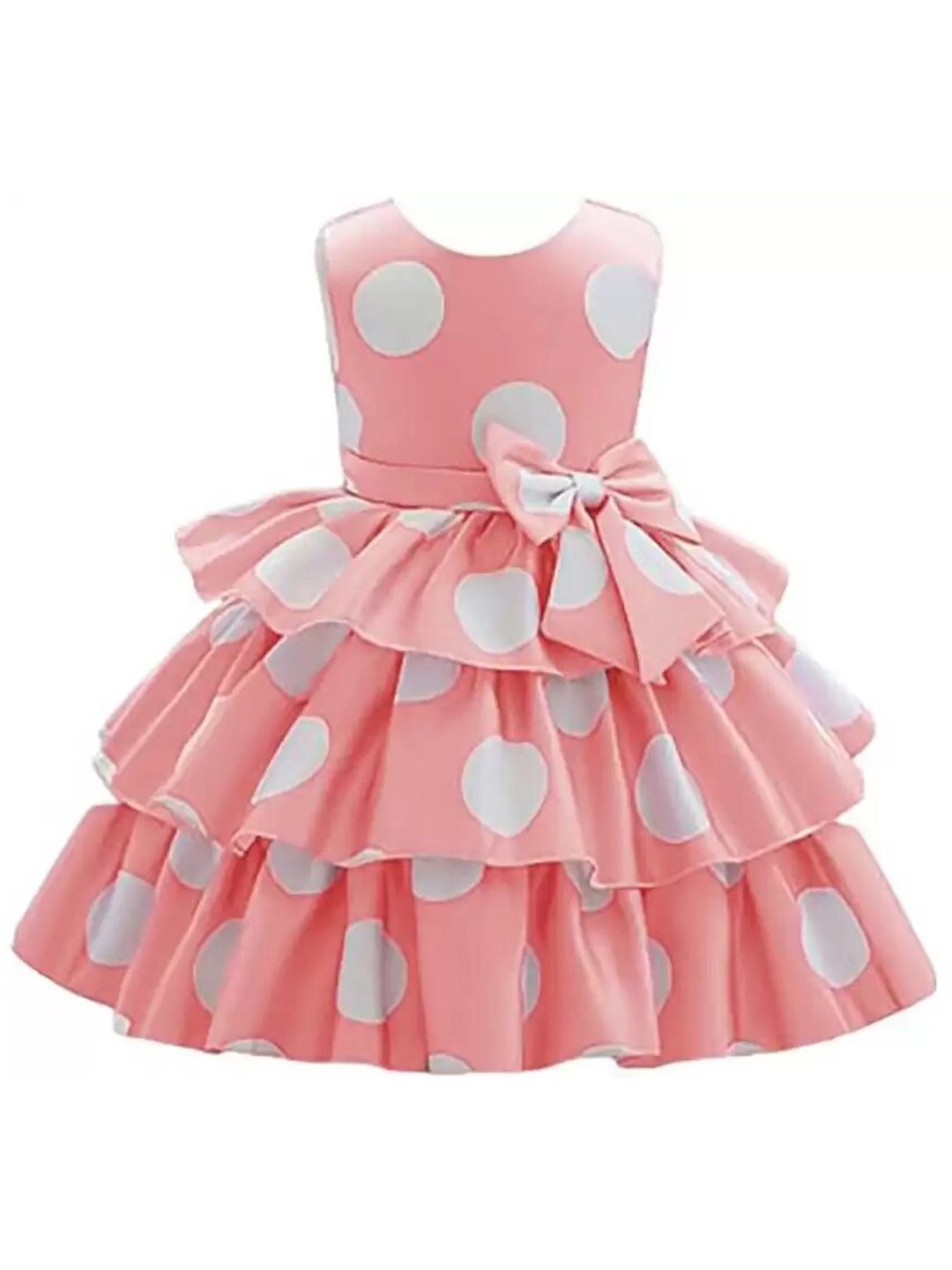 BAESD Girls Polka Dots Print Round Neck Sleeveless Knee Length Fit & Flare Dress, Orange
BAESD Girls Polka Dots Print Round Neck Sleeveless Knee Length Fit & Flare Dress, Orange