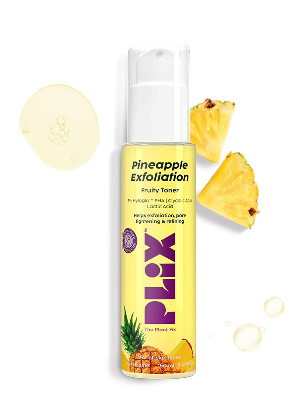 PLIX THE PLANT FIX Pineapple Exfoliation Face Toner Hydrating Face Toner - 150ml, Yellow
PLIX THE PLANT FIX Pineapple Exfoliation Face Toner Hydrating Face Toner - 150ml, Yellow