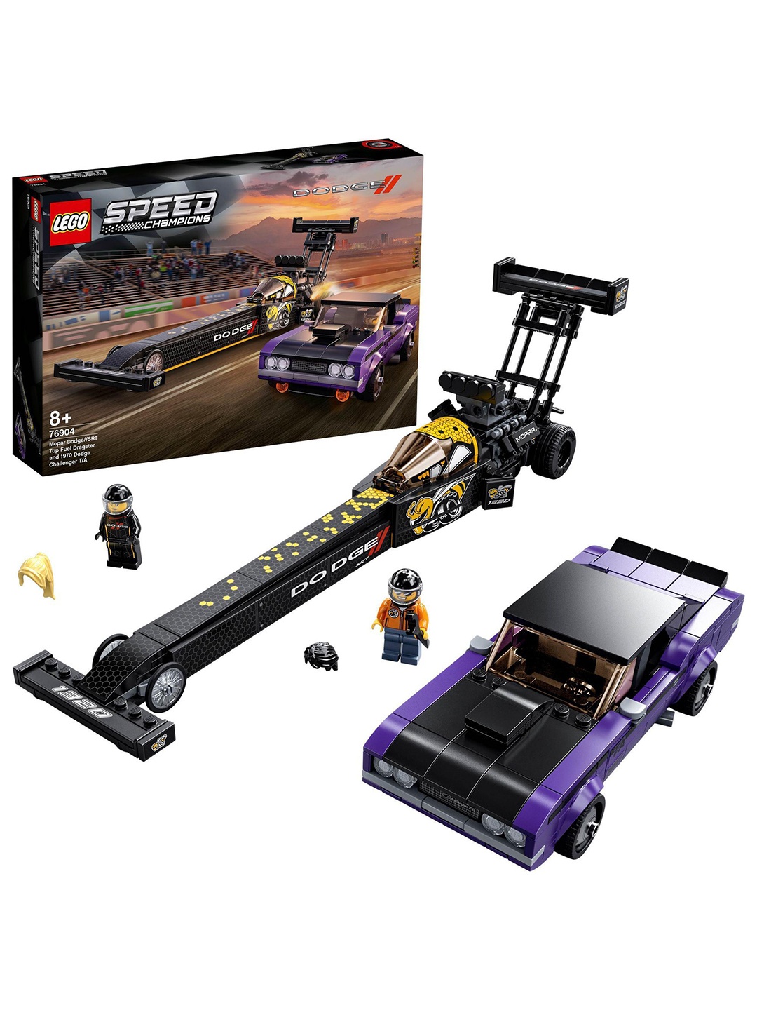 LEGO Kids Speed Champions Mopar Dodge//SRT Top Fuel Dragster & 1970 Dodge Challenger T/A, Purple
LEGO Kids Speed Champions Mopar Dodge//SRT Top Fuel Dragster & 1970 Dodge Challenger T/A, Purple