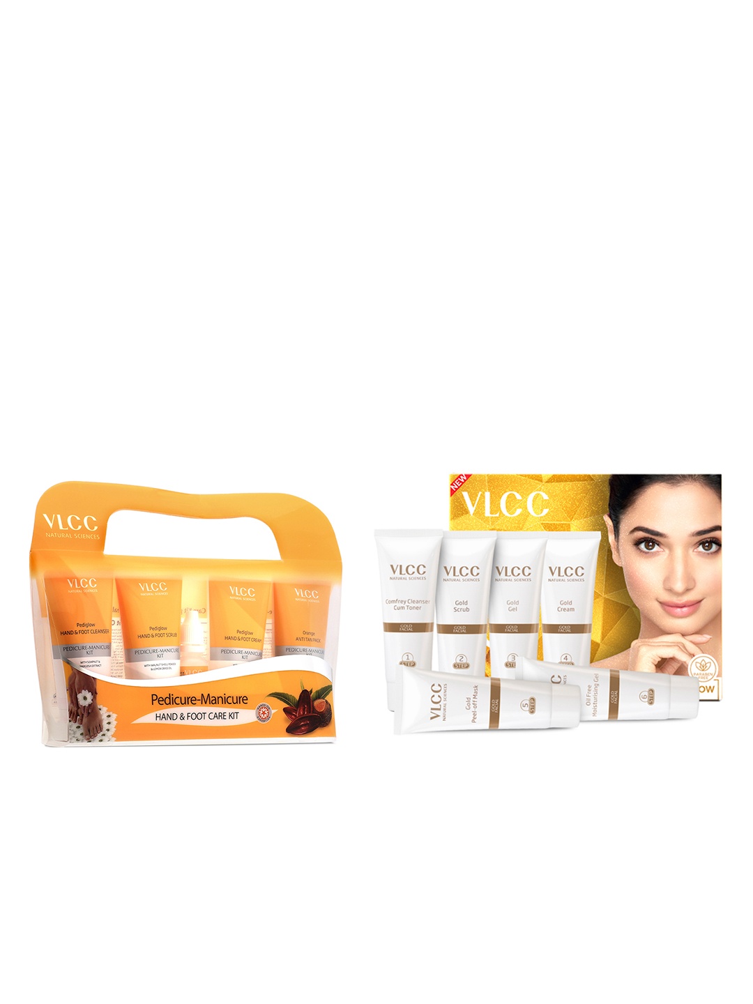 VLCC Gold Facial Kit For Luminous Complexion 60g & Manicure Pedicure Kit- 150g + 60ml, Yellow
VLCC Gold Facial Kit For Luminous Complexion 60g & Manicure Pedicure Kit- 150g + 60ml, Yellow