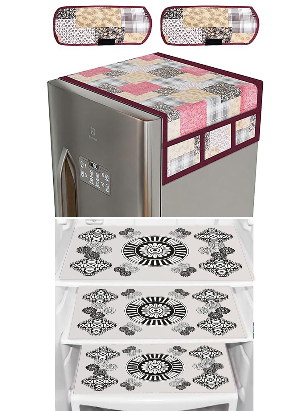 Dakshya Industries 4 Pieces Beige & White Floral Printed Fridge Cover With 3 Fridge Mats
Dakshya Industries 4 Pieces Beige & White Floral Printed Fridge Cover With 3 Fridge Mats