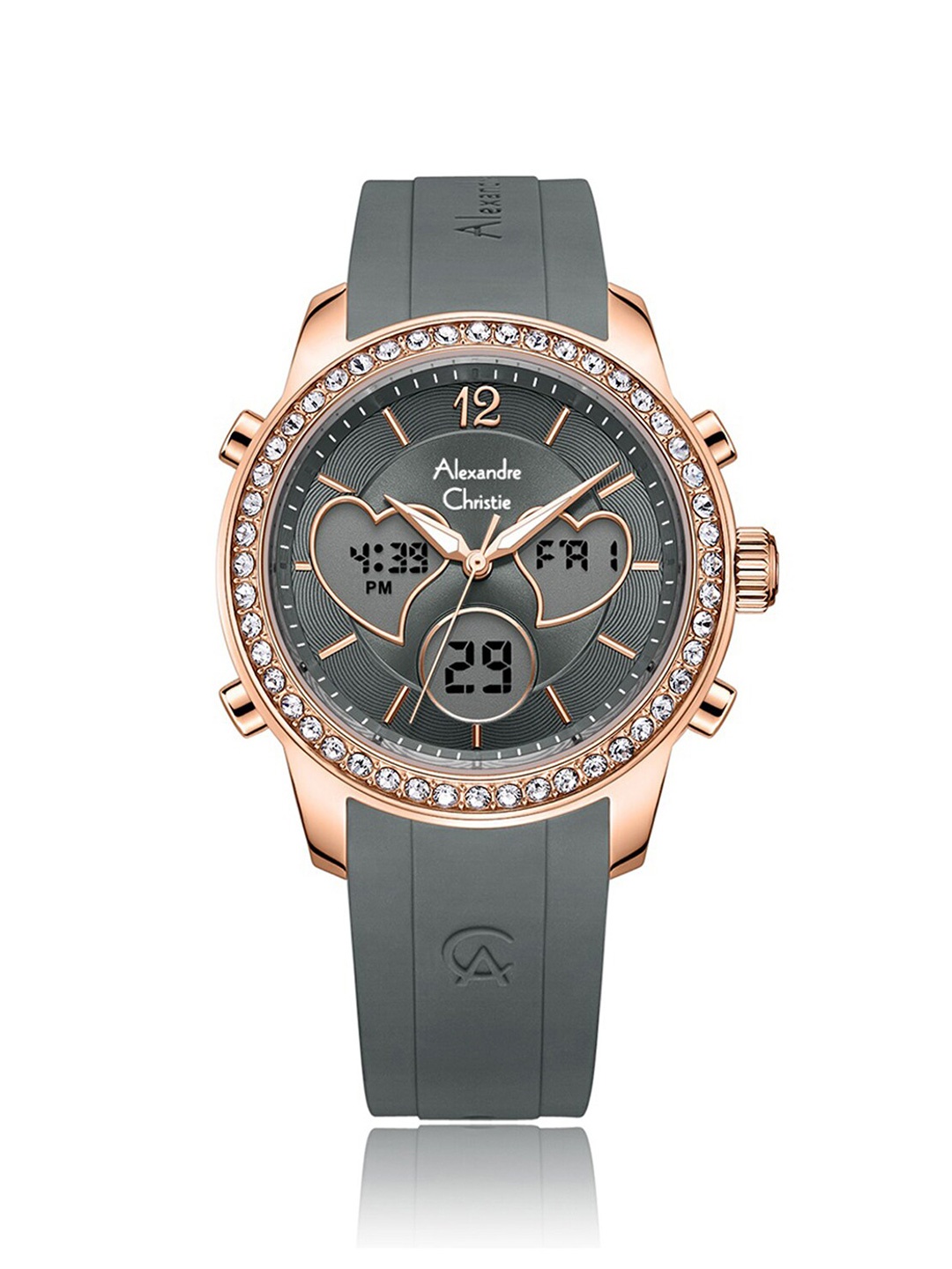 Alexandre Christie Women Bracelet Style Straps Analogue & Digital Watch 9399LHRRGGR, Grey
Alexandre Christie Women Bracelet Style Straps Analogue & Digital Watch 9399LHRRGGR, Grey