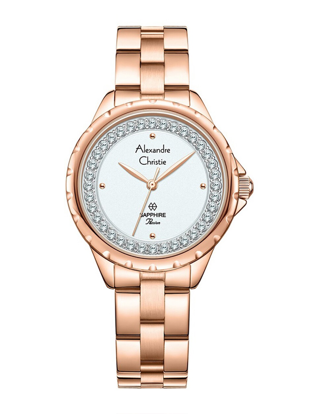 Alexandre Christie Women Embellished Stainless Steel Bracelet Style Watch 2A81LHBRGSL, Rose gold
Alexandre Christie Women Embellished Stainless Steel Bracelet Style Watch 2A81LHBRGSL, Rose gold
