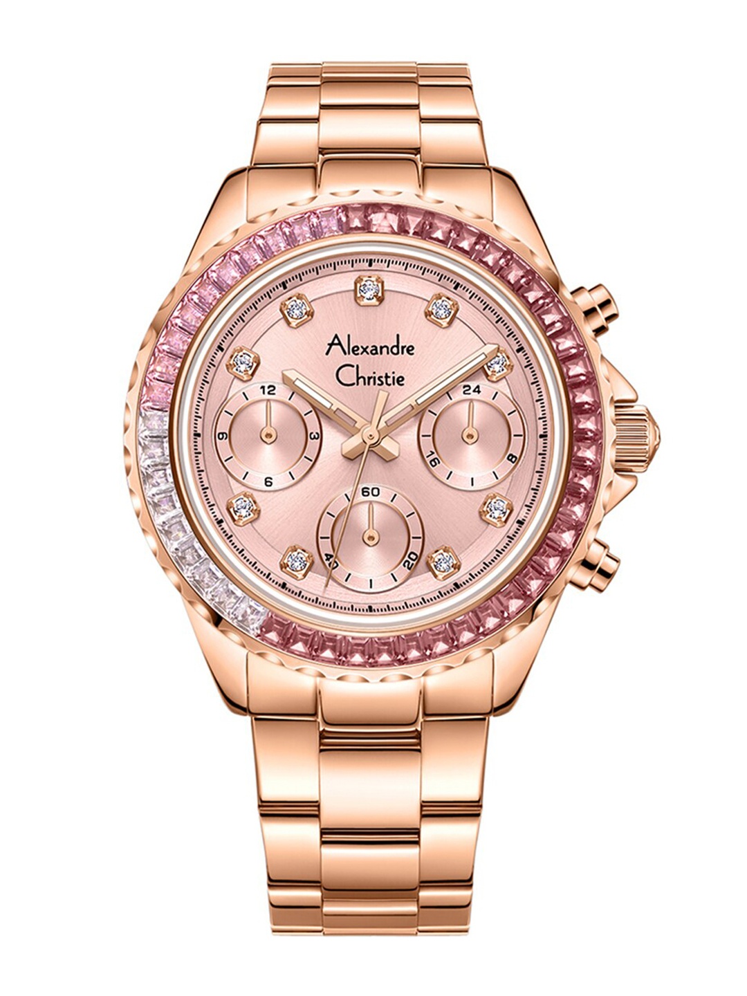 Alexandre Christie Women Embellished & Stainless Steel Straps Watch 2B13BFBRGPN, Rose gold
Alexandre Christie Women Embellished & Stainless Steel Straps Watch 2B13BFBRGPN, Rose gold