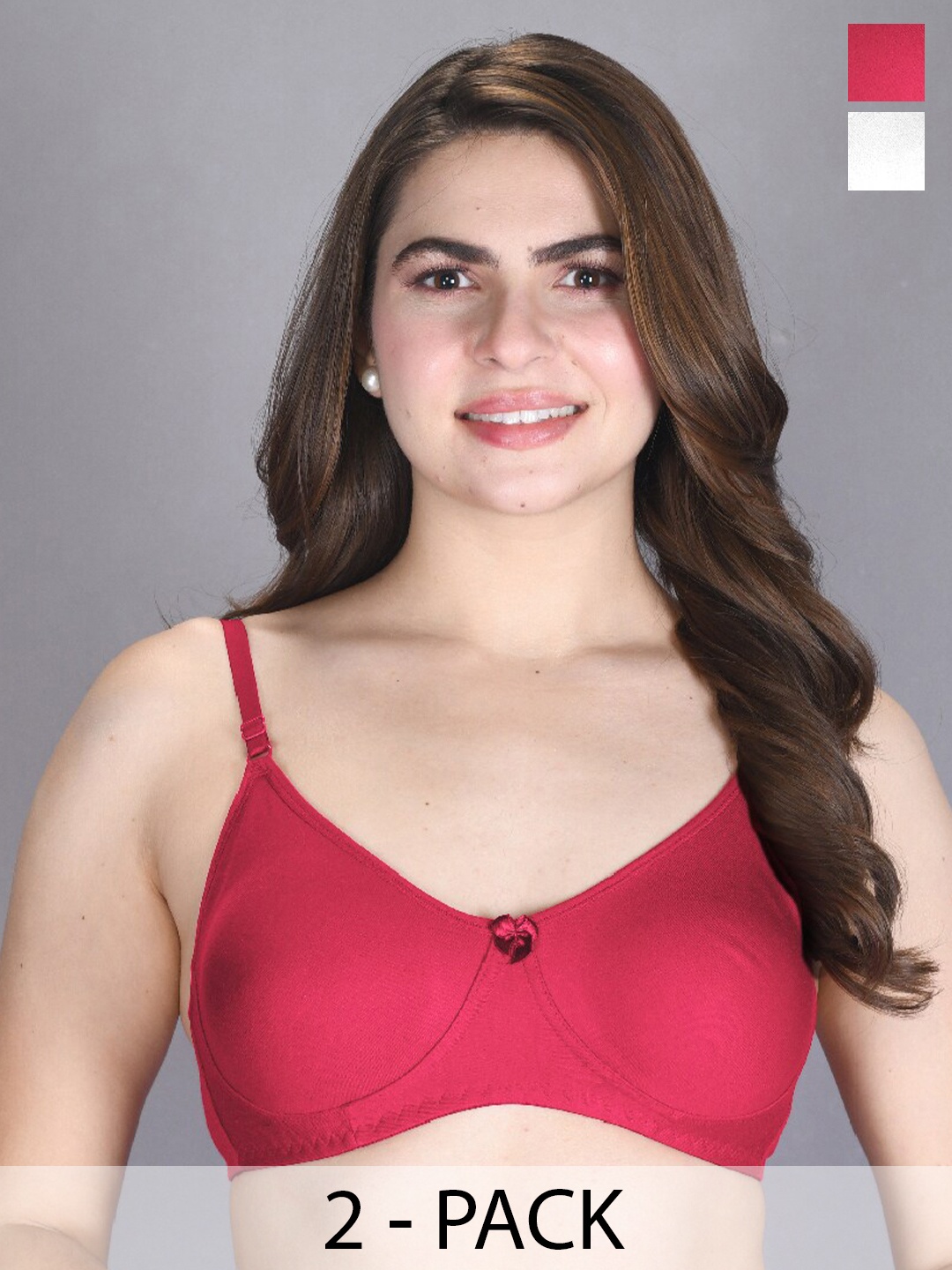 LUX VENUS Pack Of 2 Full Coverage Cotton T-shirt Bra With All Day Comfort, White
LUX VENUS Pack Of 2 Full Coverage Cotton T-shirt Bra With All Day Comfort, White