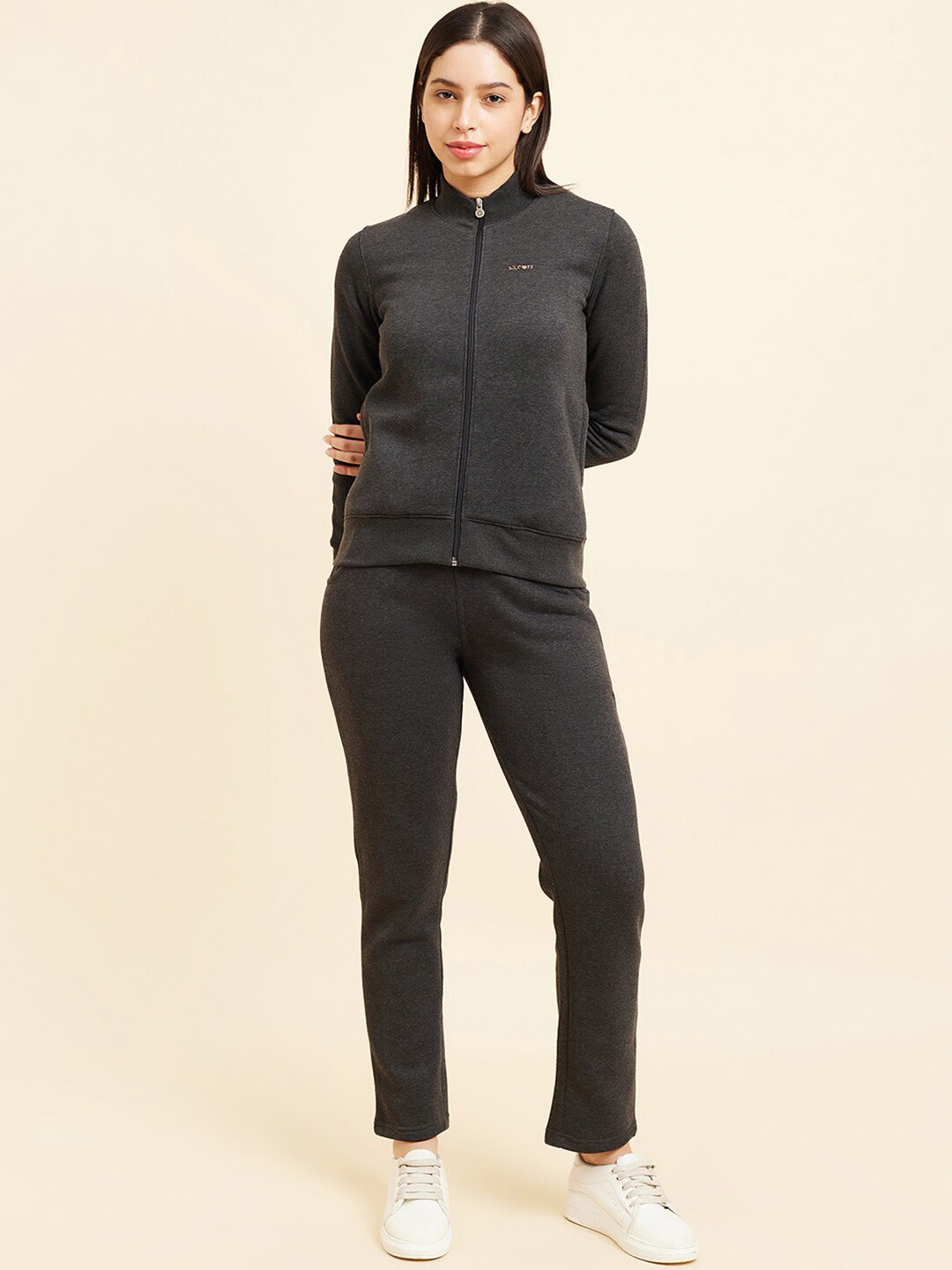 Sweet Dreams Fleece Mid-Rise Zipper Tracksuit, Charcoal
Sweet Dreams Fleece Mid-Rise Zipper Tracksuit, Charcoal