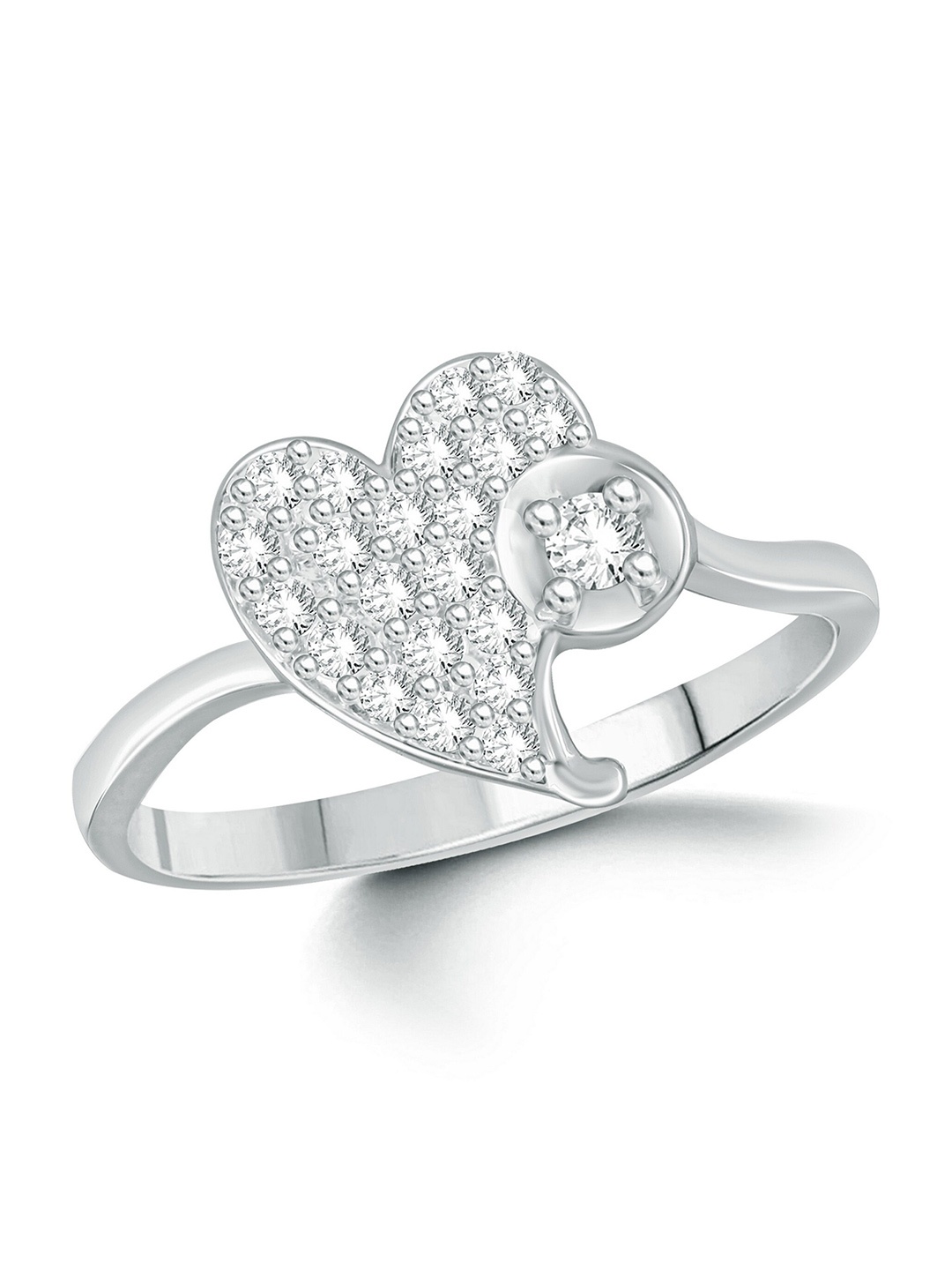 Vighnaharta Rhodium-Plated Cubic Zirconia Studded Adjustable Finger Ring, Silver
Vighnaharta Rhodium-Plated Cubic Zirconia Studded Adjustable Finger Ring, Silver