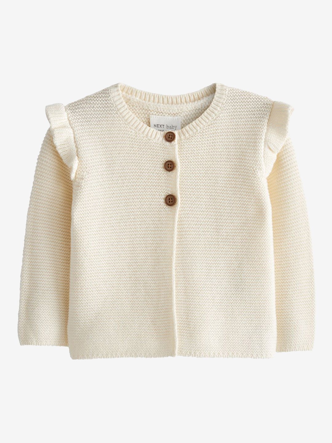 NEXT Girls Ruffle Knitted Cardigan, Cream
NEXT Girls Ruffle Knitted Cardigan, Cream