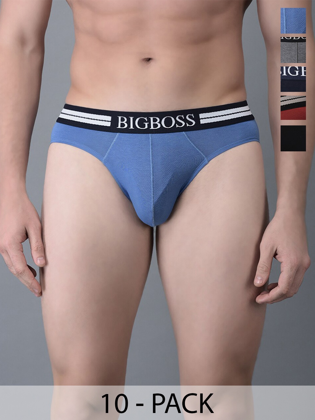 Dollar Bigboss Men Pack of 10 Shuffle Intellisoft Cotton Modal Brief- MJBR-10-GRNDO-PO10, Assorted
Dollar Bigboss Men Pack of 10 Shuffle Intellisoft Cotton Modal Brief- MJBR-10-GRNDO-PO10, Assorted