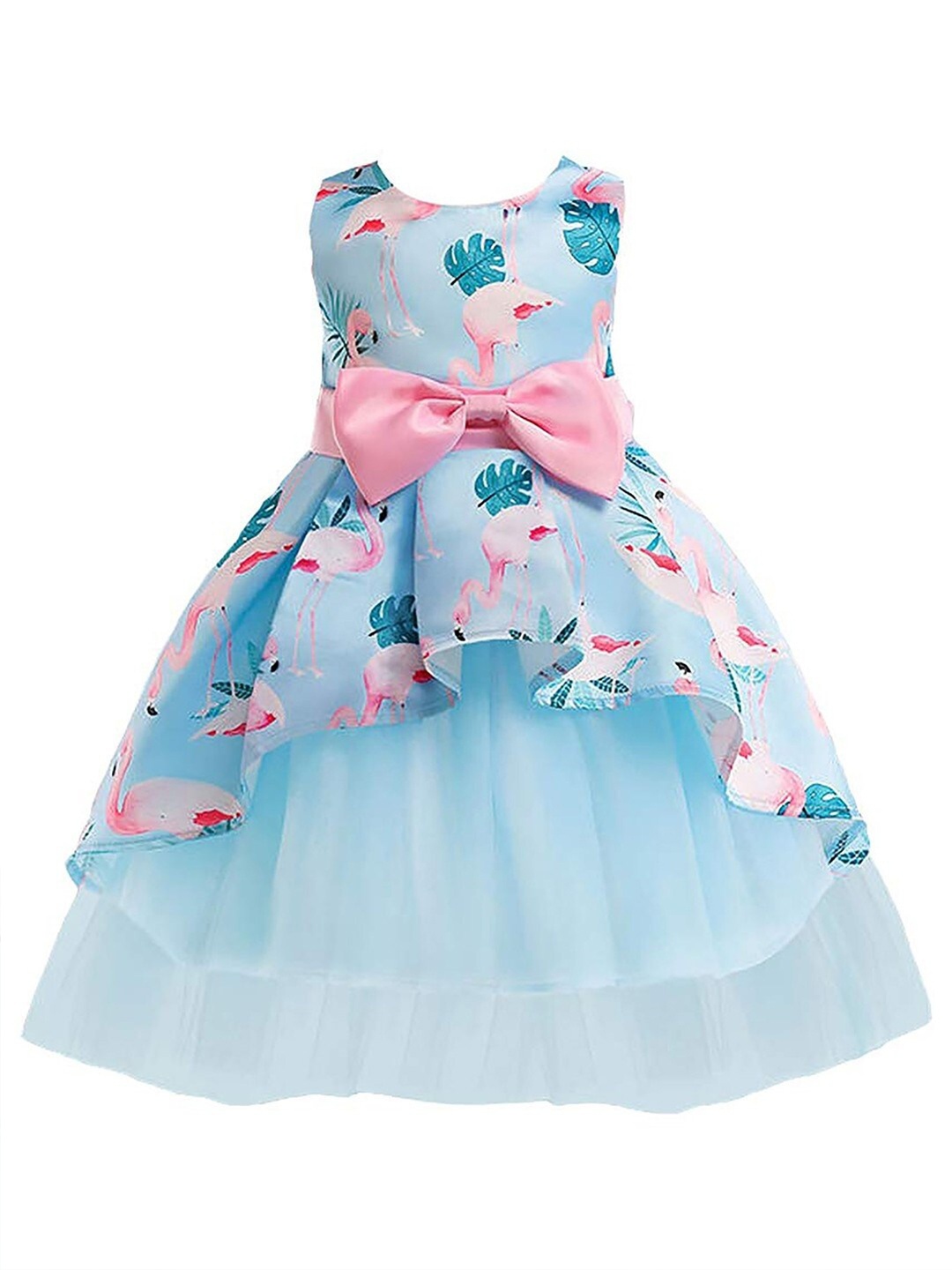 BAESDG Girl Floral Printed Round Neck Sleeveless Net Fit & Flare Dress, Blue
BAESDG Girl Floral Printed Round Neck Sleeveless Net Fit & Flare Dress, Blue