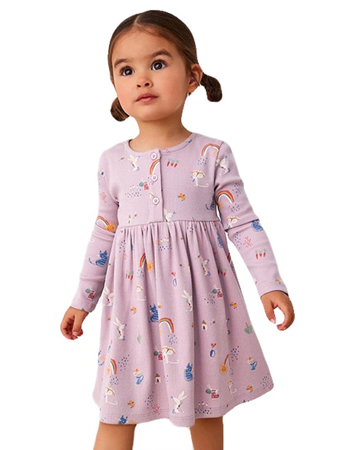 StyleCast Girls Conversational Printed Round Neck Long Sleeves Fit & Flare Dress, Purple
StyleCast Girls Conversational Printed Round Neck Long Sleeves Fit & Flare Dress, Purple