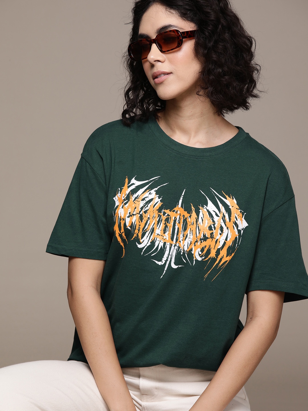 The Roadster Lifestyle Co. Typography Printed Drop-Shoulder Sleeves Cotton T-shirt, Green
The Roadster Lifestyle Co. Typography Printed Drop-Shoulder Sleeves Cotton T-shirt, Green