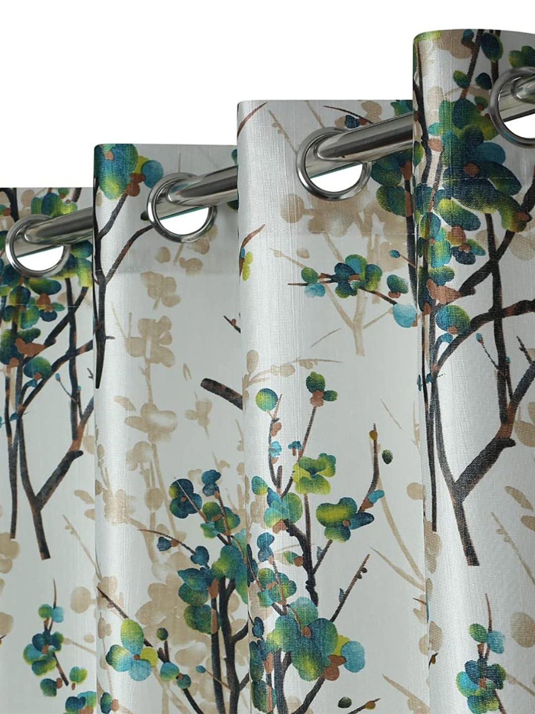 Ultica Fab Sea Green & Off White 2 Pieces Floral Printed Room Darkening Long Door Curtains
Ultica Fab Sea Green & Off White 2 Pieces Floral Printed Room Darkening Long Door Curtains