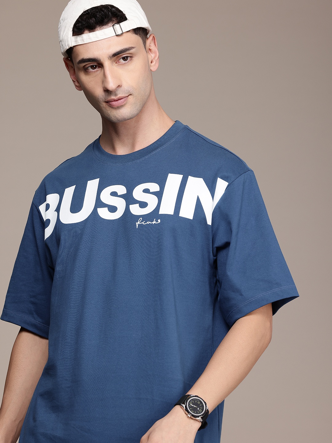 FCUK Typography Printed Drop-Shoulder Sleeves Pure Cotton Relaxed Fit Oversized T-shirt, Blue
FCUK Typography Printed Drop-Shoulder Sleeves Pure Cotton Relaxed Fit Oversized T-shirt, Blue