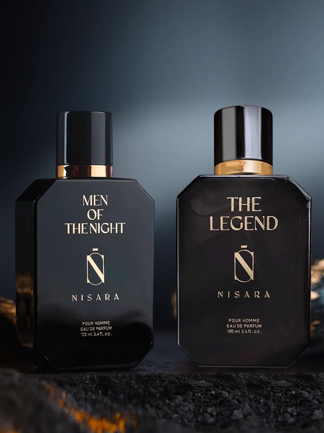 NISARA Set Of 2 Men Of The Night & The Legend Long Lasting Eau De Parfum - 100ml Each, Black
NISARA Set Of 2 Men Of The Night & The Legend Long Lasting Eau De Parfum - 100ml Each, Black