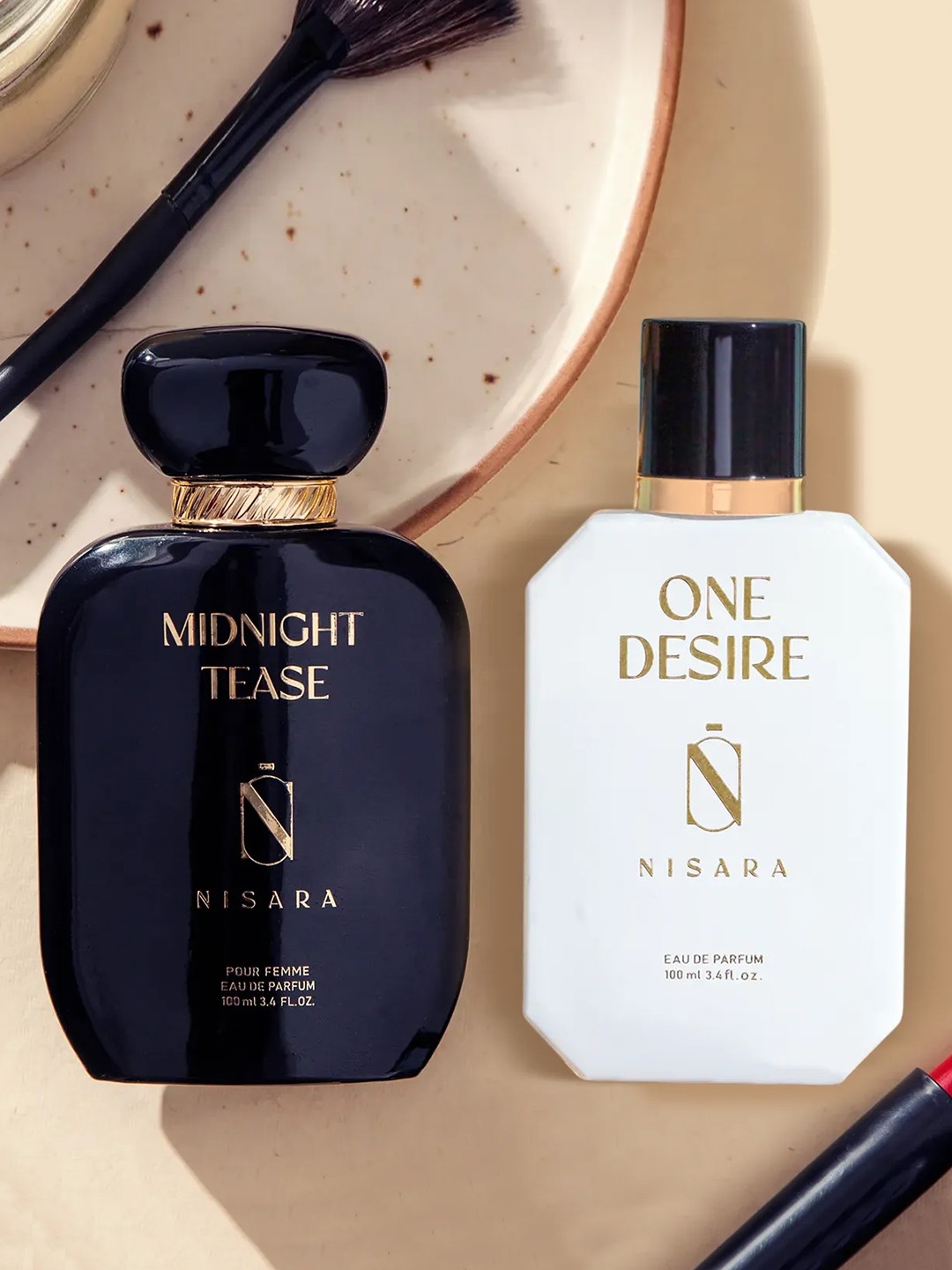 NISARA Midnight Tease & One Desire 2-Pcs Long Lasting Eau De Parfum - 100ml Each, Na
NISARA Midnight Tease & One Desire 2-Pcs Long Lasting Eau De Parfum - 100ml Each, Na